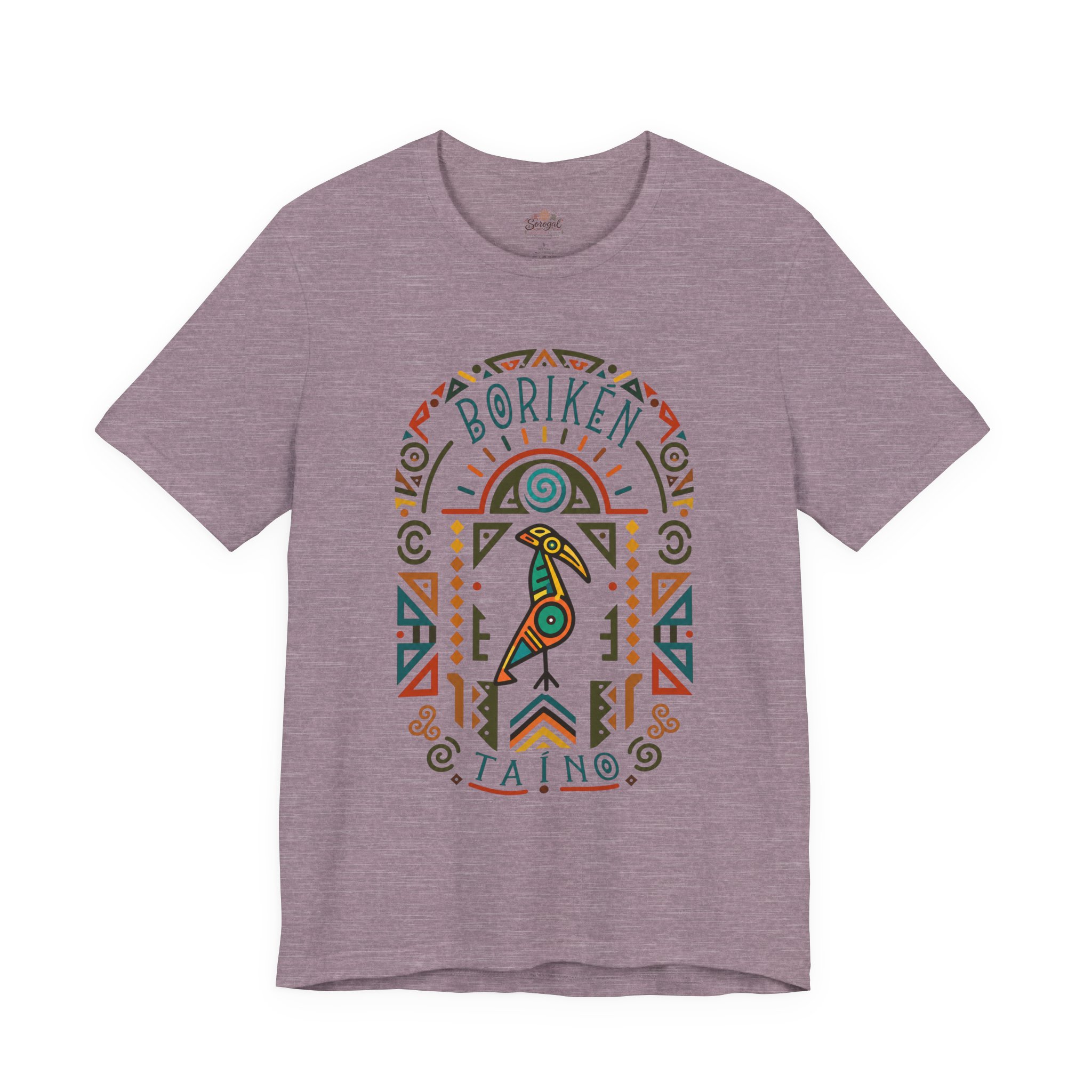 Borikén Taíno Tribal Bird Graphic Tee – Puerto Rican Heritage T-Shirt - Image 11
