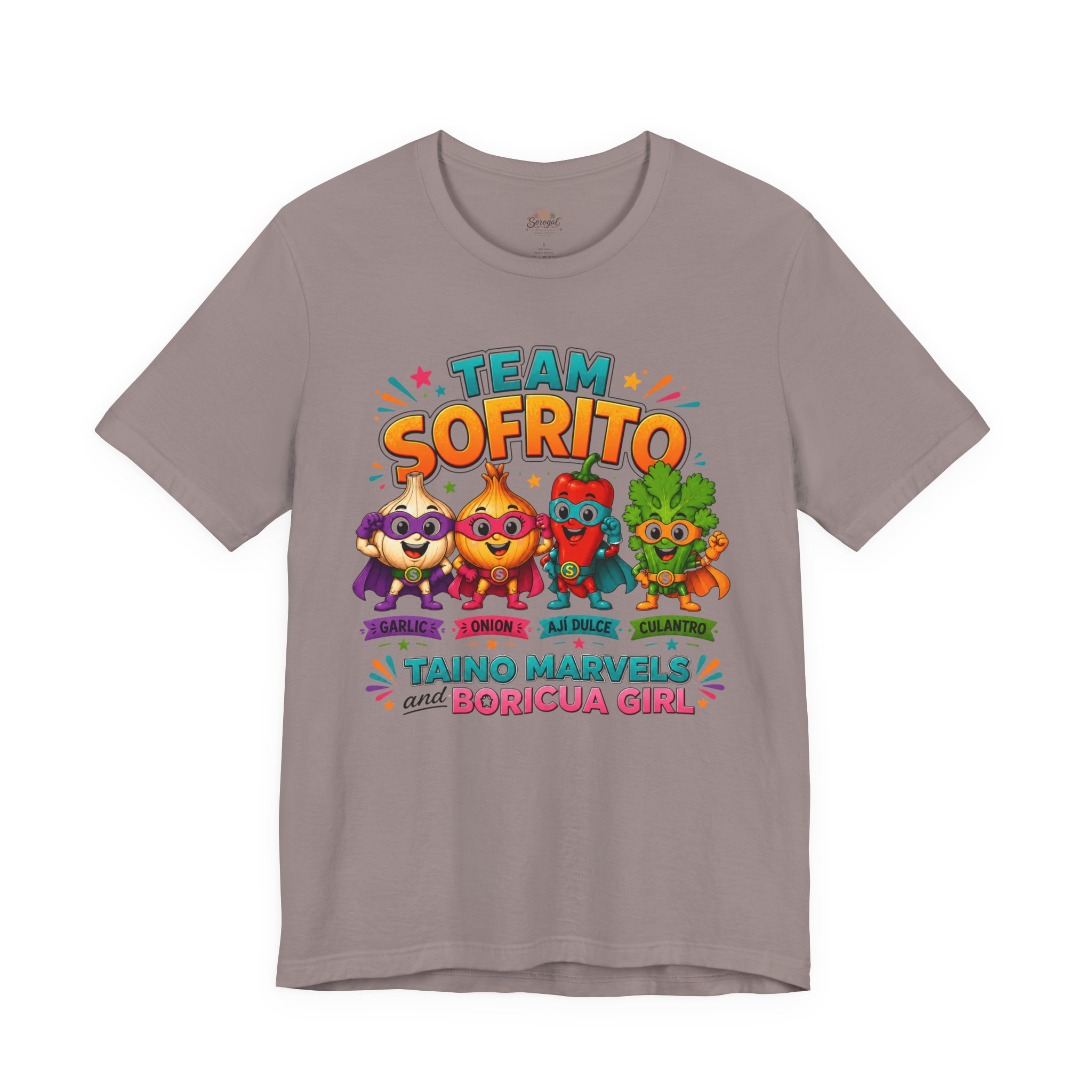 Team Sofrito | Boricua Girl Puerto Rican Food T-Shirt - Image 3