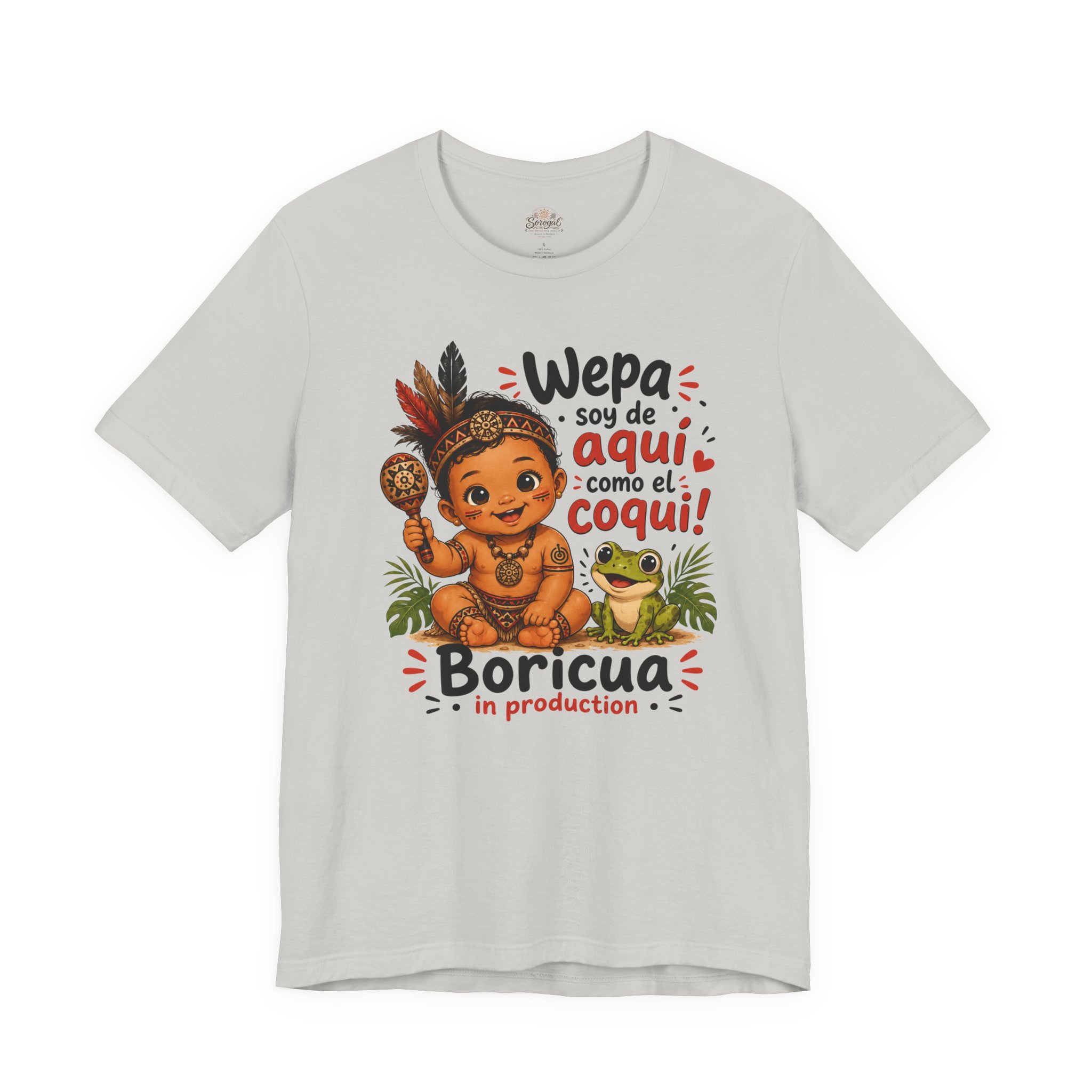 Boricua Baby Boy T-Shirt — Wepa Soy de Aquí Como el Coquí Tee - Image 4