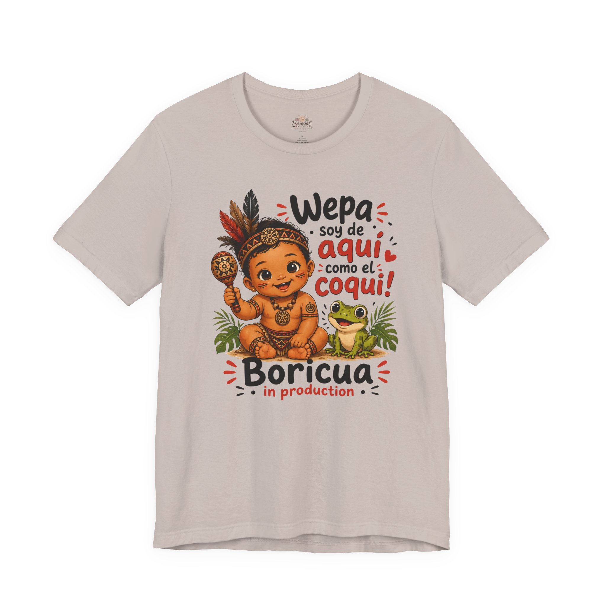Boricua Baby Boy T-Shirt — Wepa Soy de Aquí Como el Coquí Tee - Image 5