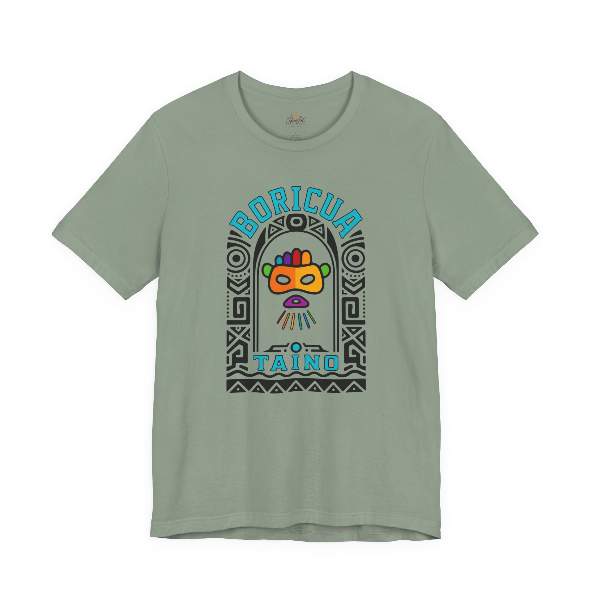 Boricua Taíno Mask T-Shirt — Puerto Rican Heritage Graphic Tee - Image 6