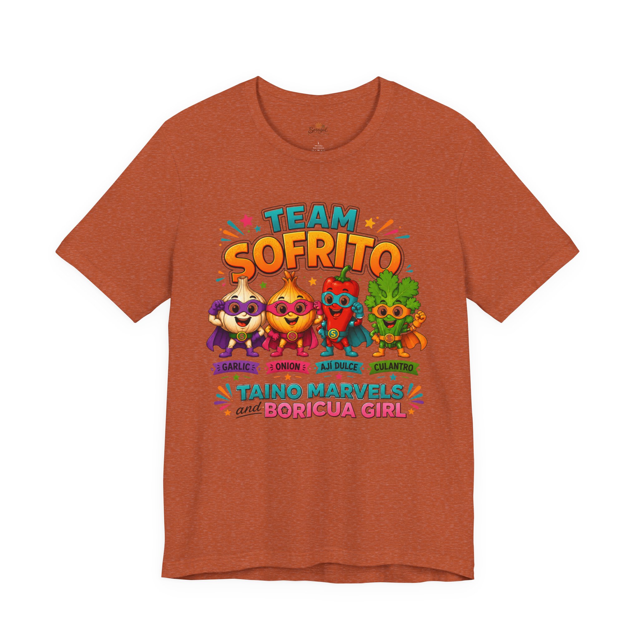 Team Sofrito | Boricua Girl Puerto Rican Food T-Shirt - Image 5