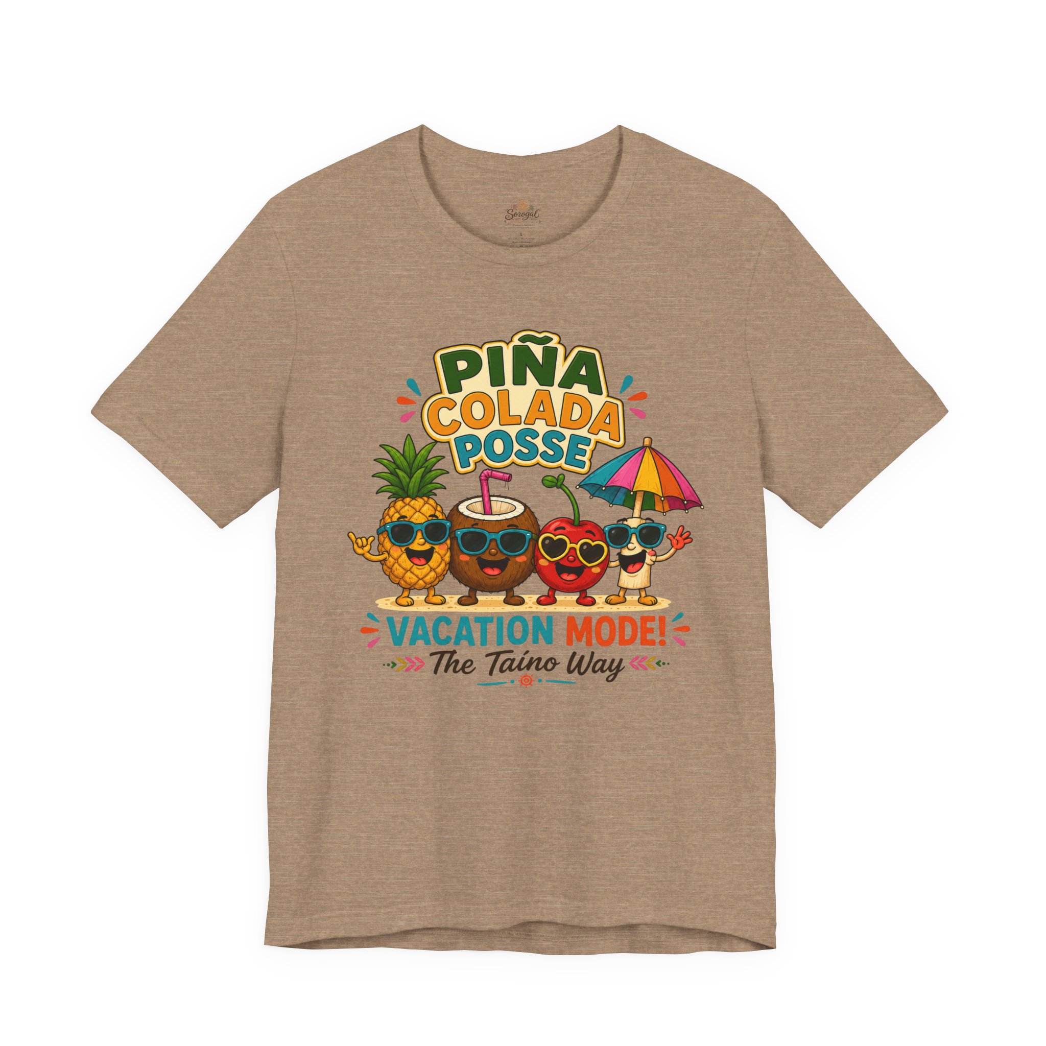 Piña Colada T-Shirt | Puerto Rican Vacation Mode Tropical Tee - Image 4
