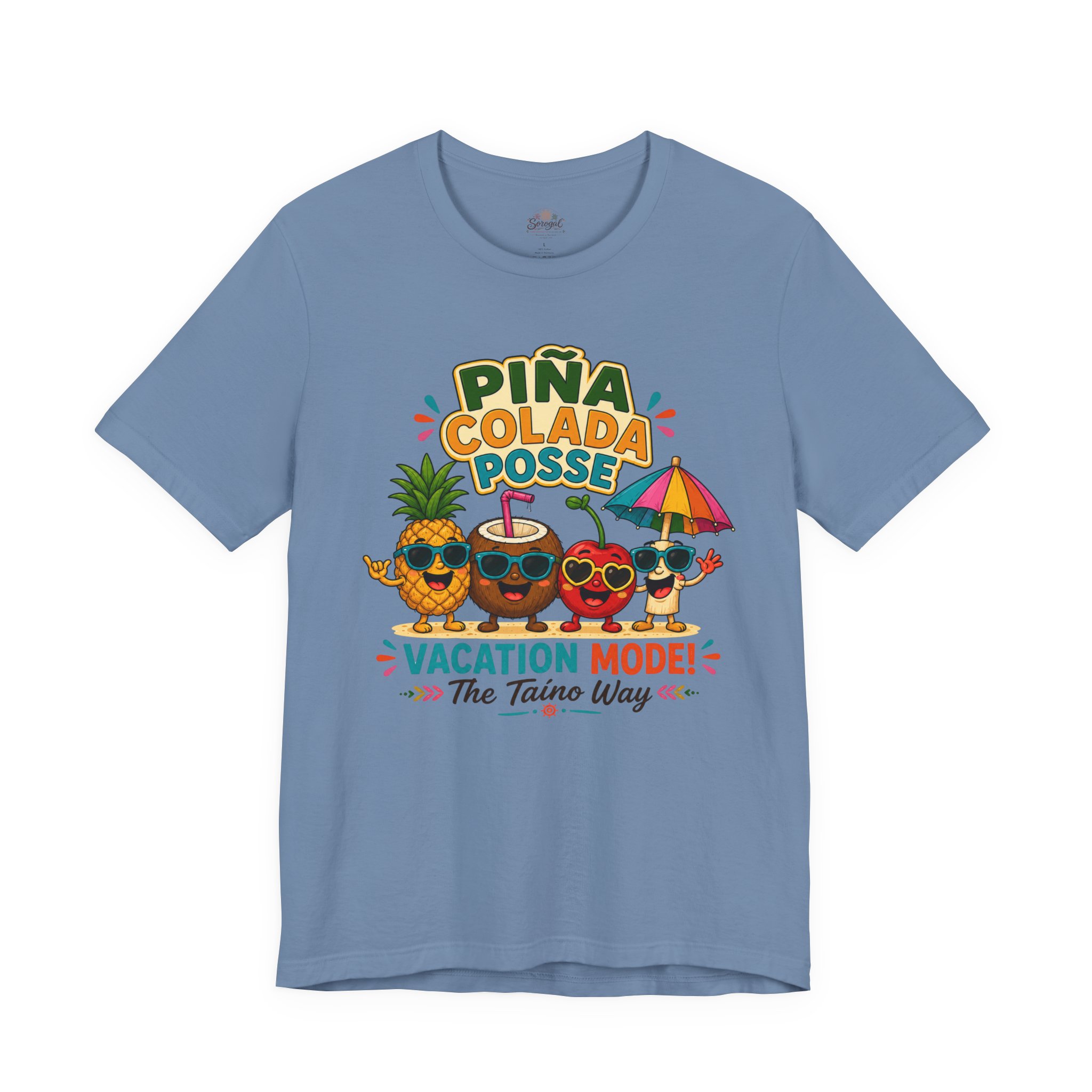 Piña Colada T-Shirt | Puerto Rican Vacation Mode Tropical Tee - Image 10