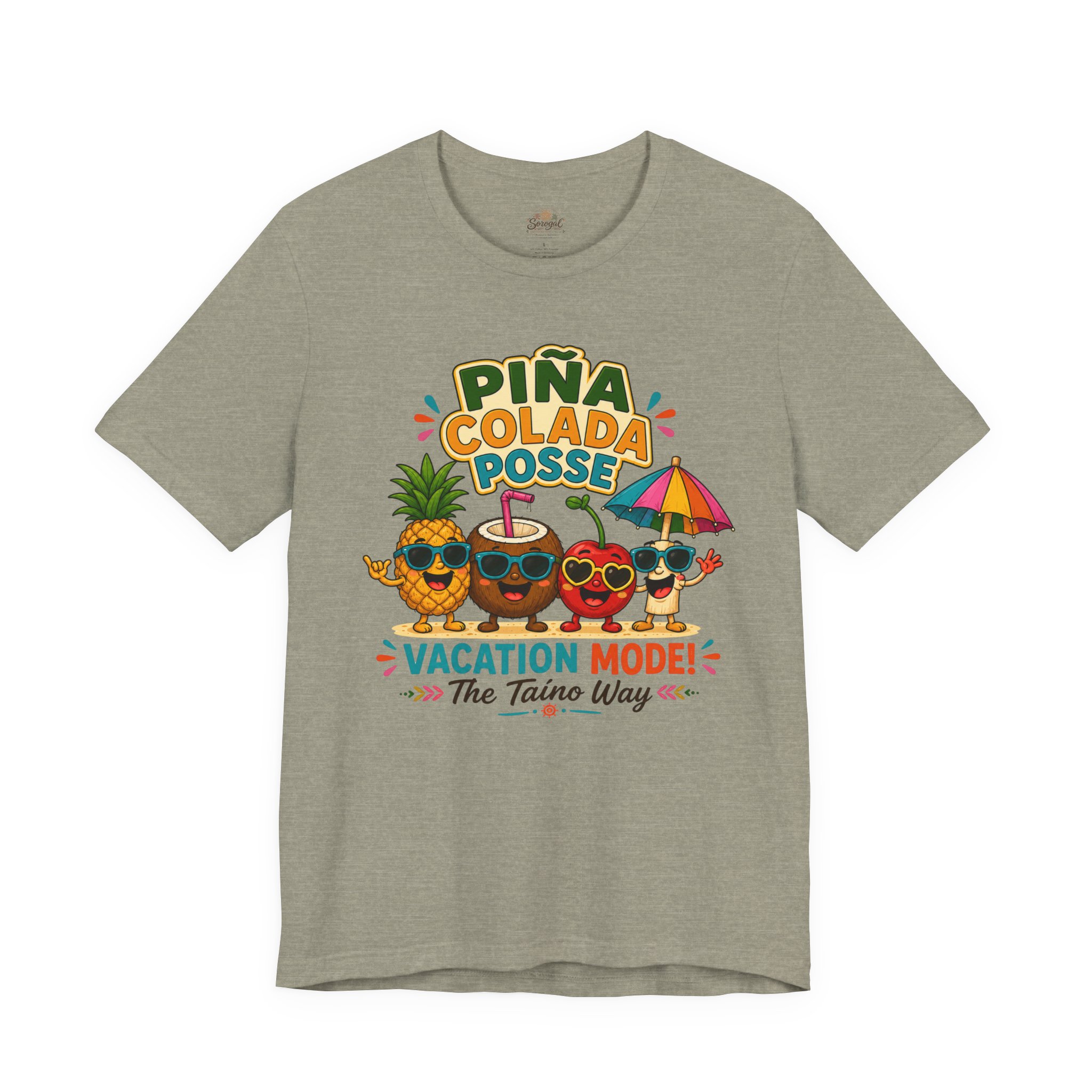 Piña Colada T-Shirt | Puerto Rican Vacation Mode Tropical Tee - Image 5