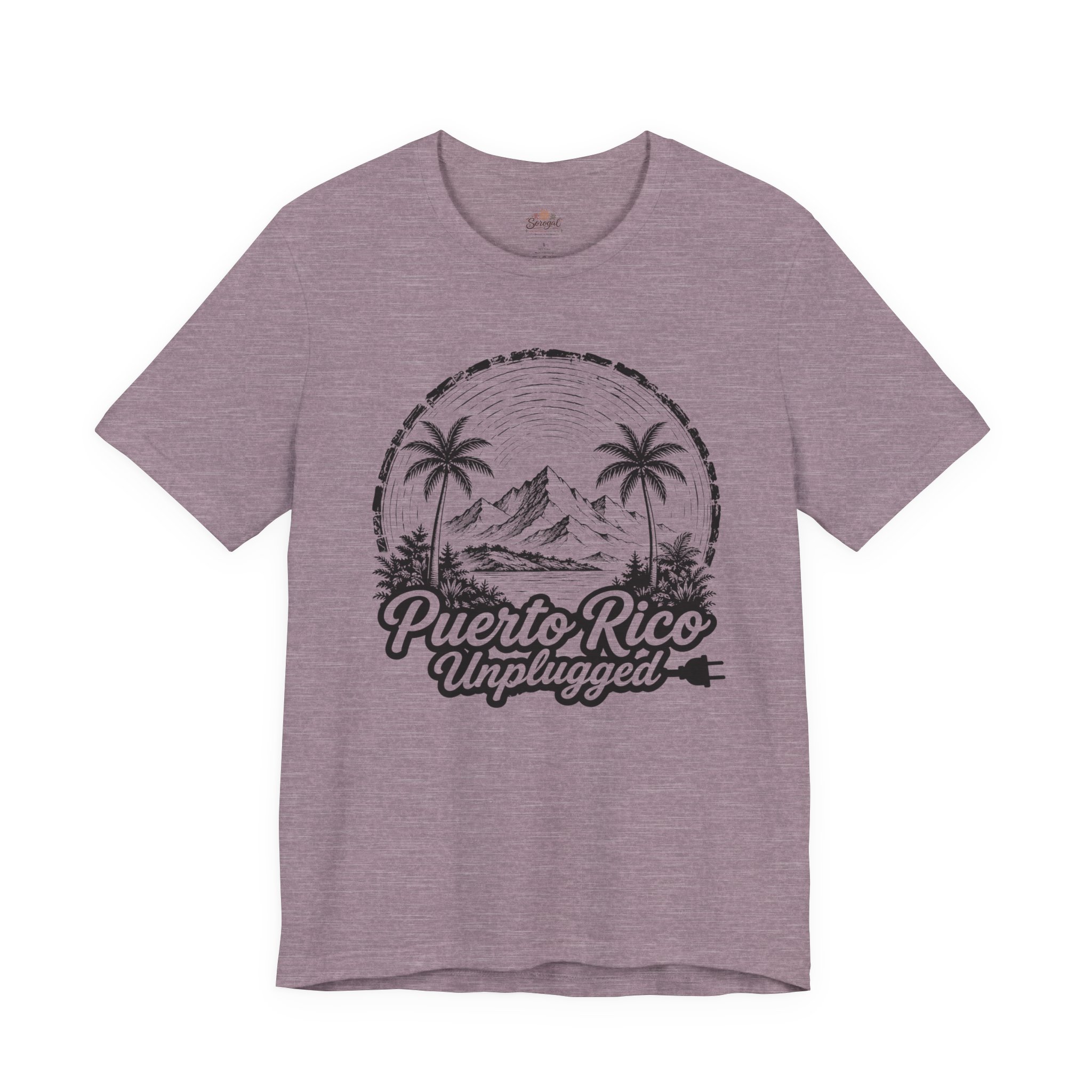 Puerto Rico Unplugged T-Shirt – Tropical Palm & Mountain Graphic Tee - Image 9