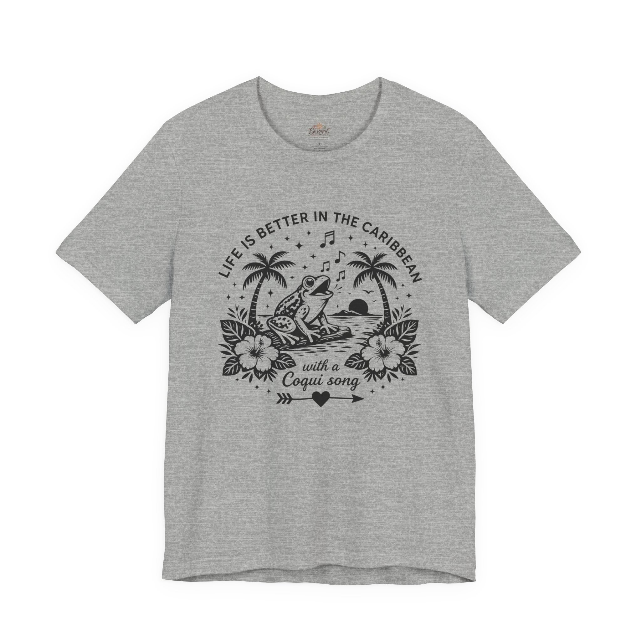 Coquí Song T-Shirt | Life Is Better in the Caribbean Tee - Image 5