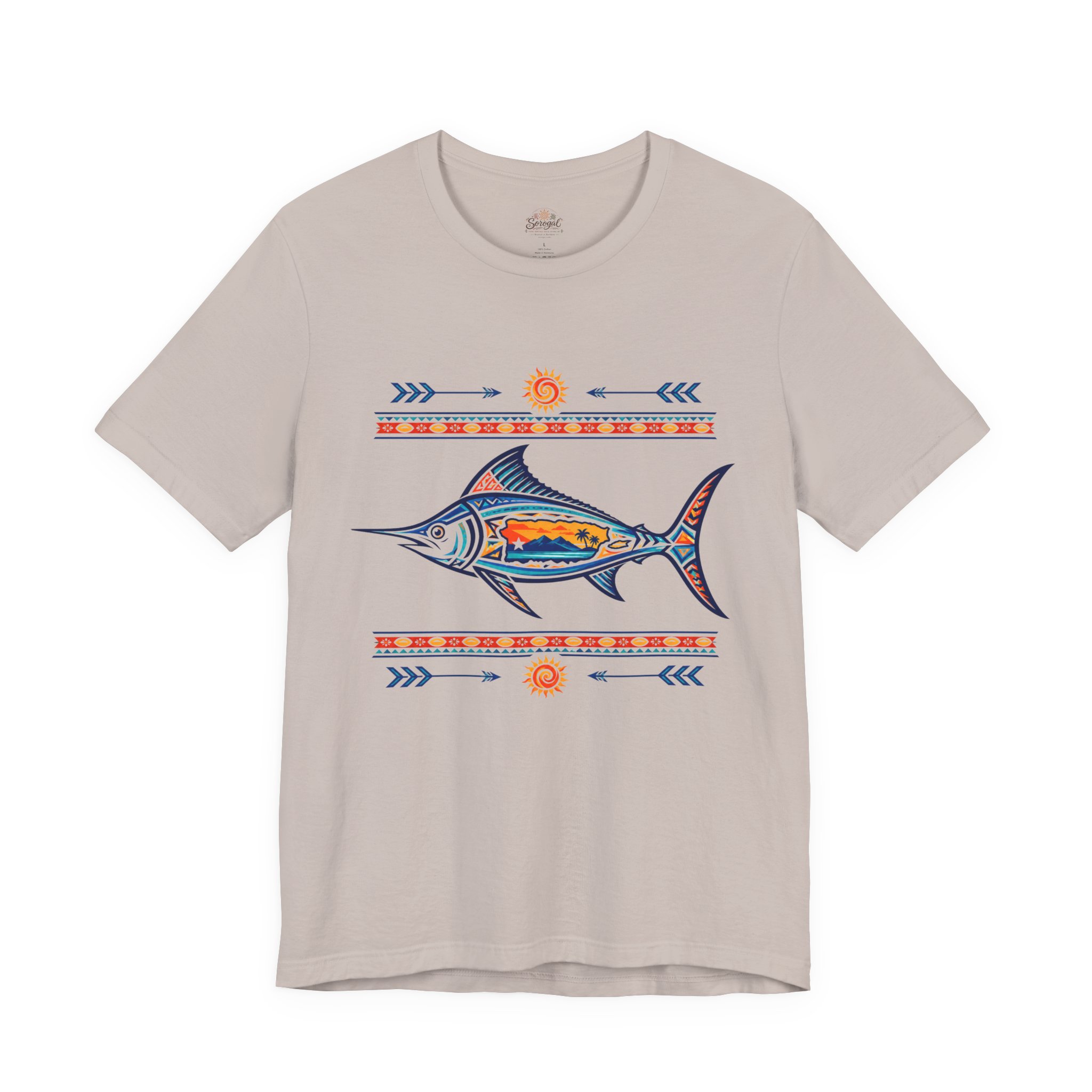 Puerto Rico Tuna Fish T-Shirt | Coastal Fishing Graphic Tee - Image 4