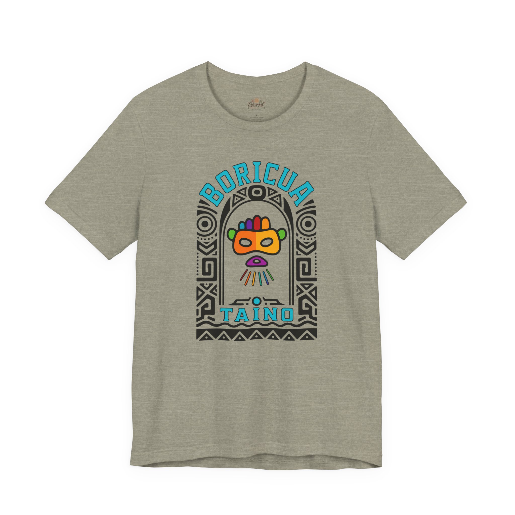 Boricua Taíno Mask T-Shirt — Puerto Rican Heritage Graphic Tee - Image 4