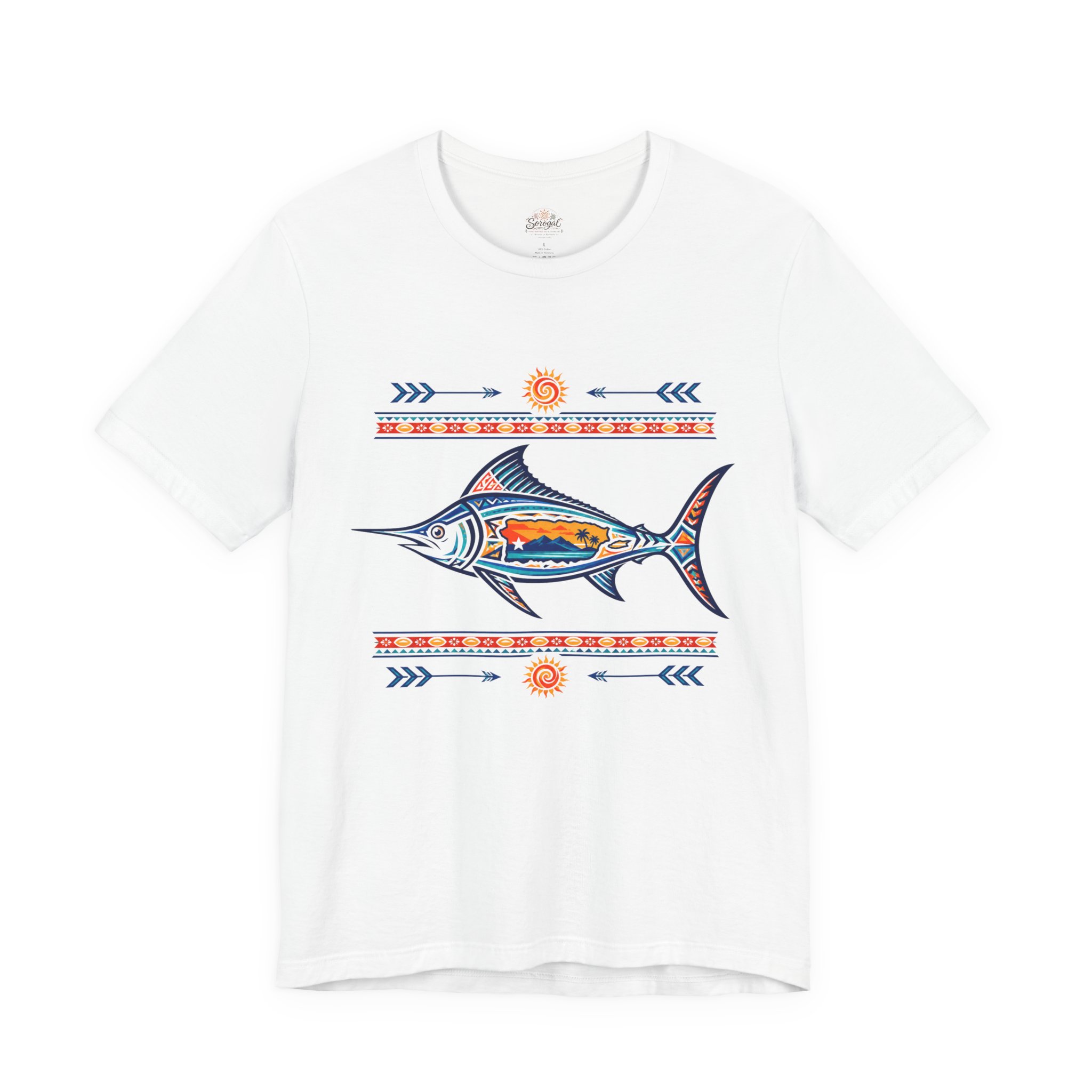 Puerto Rico Tuna Fish T-Shirt | Coastal Fishing Graphic Tee - Image 2