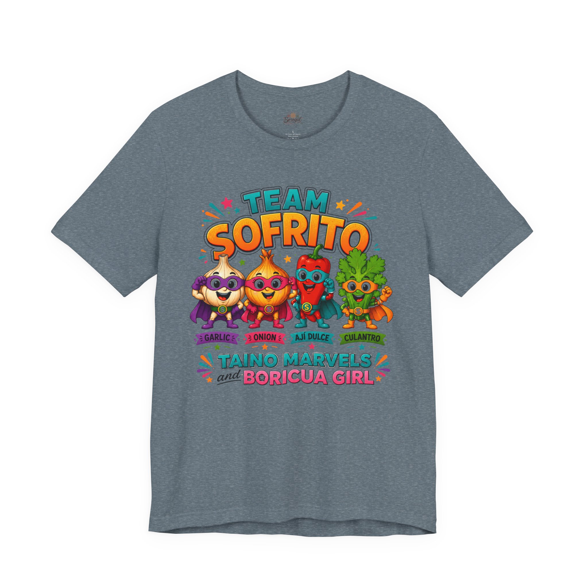 Team Sofrito | Boricua Girl Puerto Rican Food T-Shirt - Image 11