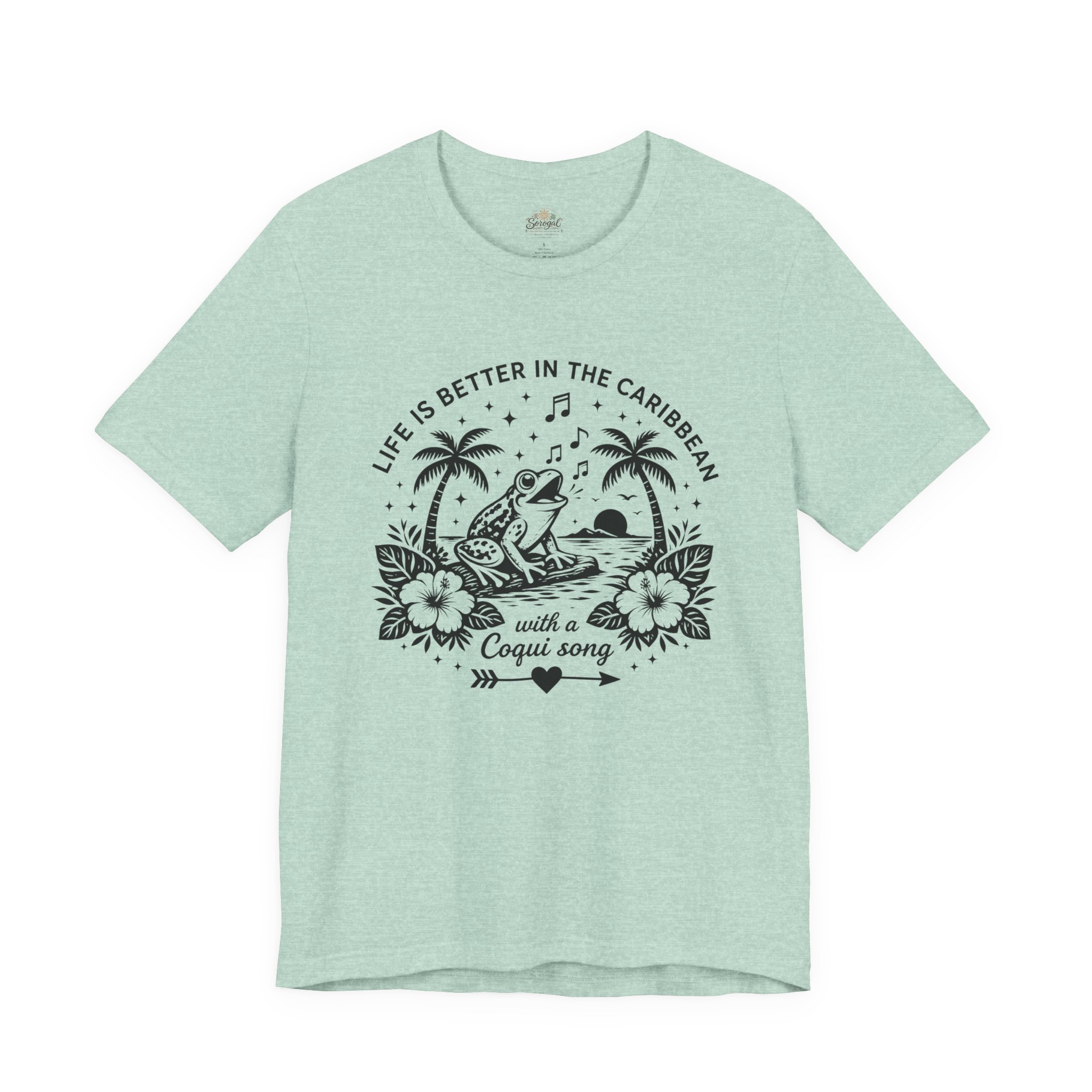 Coquí Song T-Shirt | Life Is Better in the Caribbean Tee - Image 4