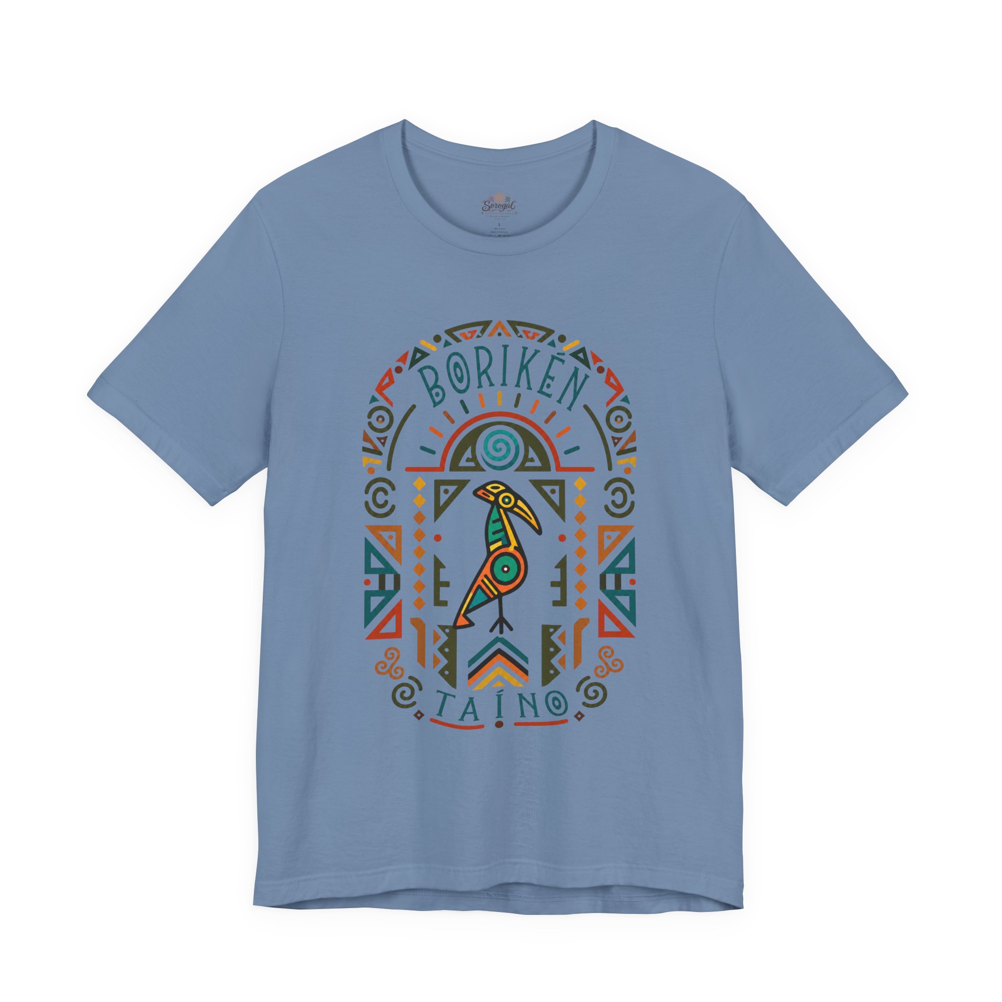 Borikén Taíno Tribal Bird Graphic Tee – Puerto Rican Heritage T-Shirt - Image 10
