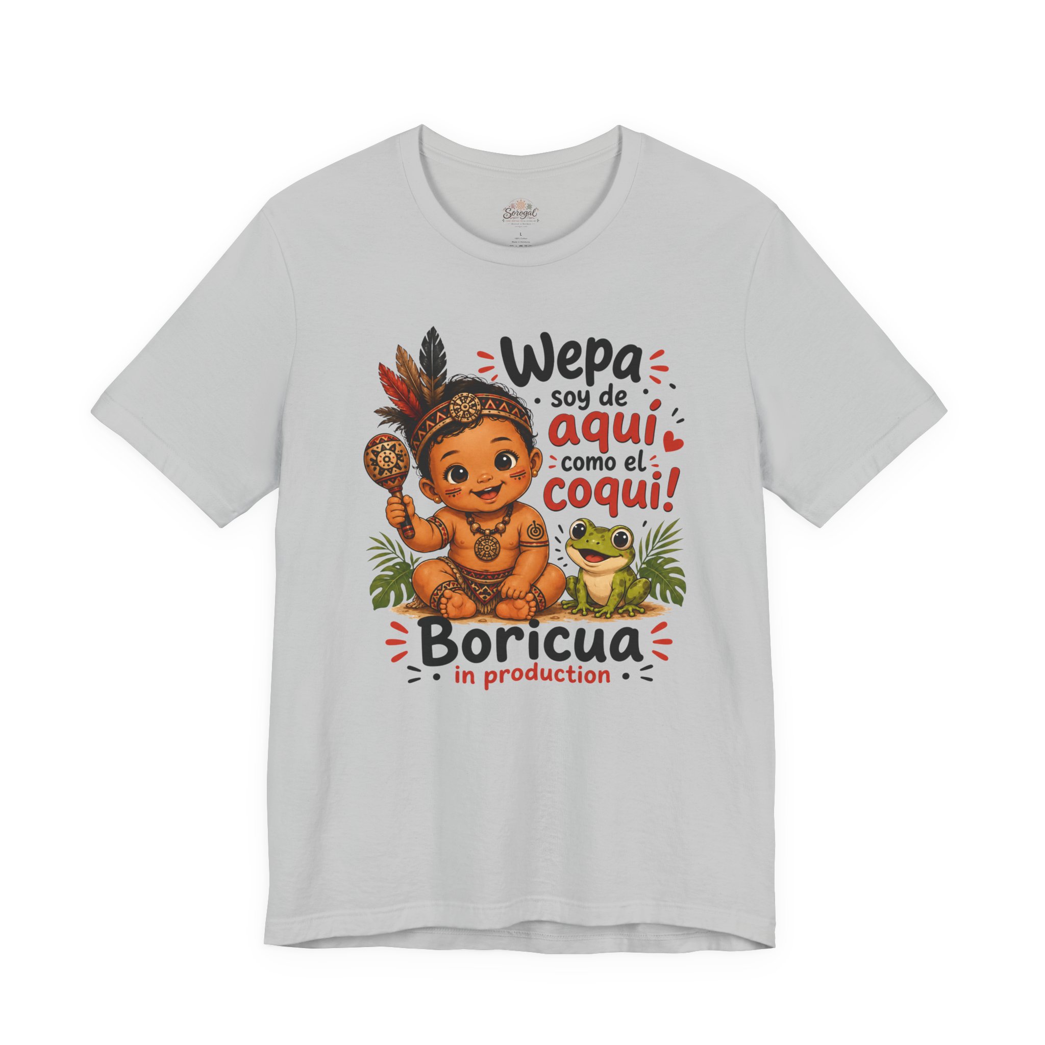 Boricua Baby Boy T-Shirt — Wepa Soy de Aquí Como el Coquí Tee - Image 3