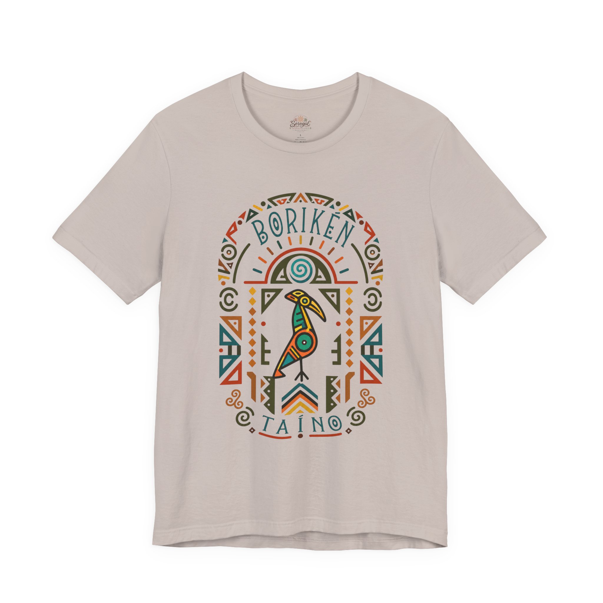 Borikén Taíno Tribal Bird Graphic Tee – Puerto Rican Heritage T-Shirt - Image 7