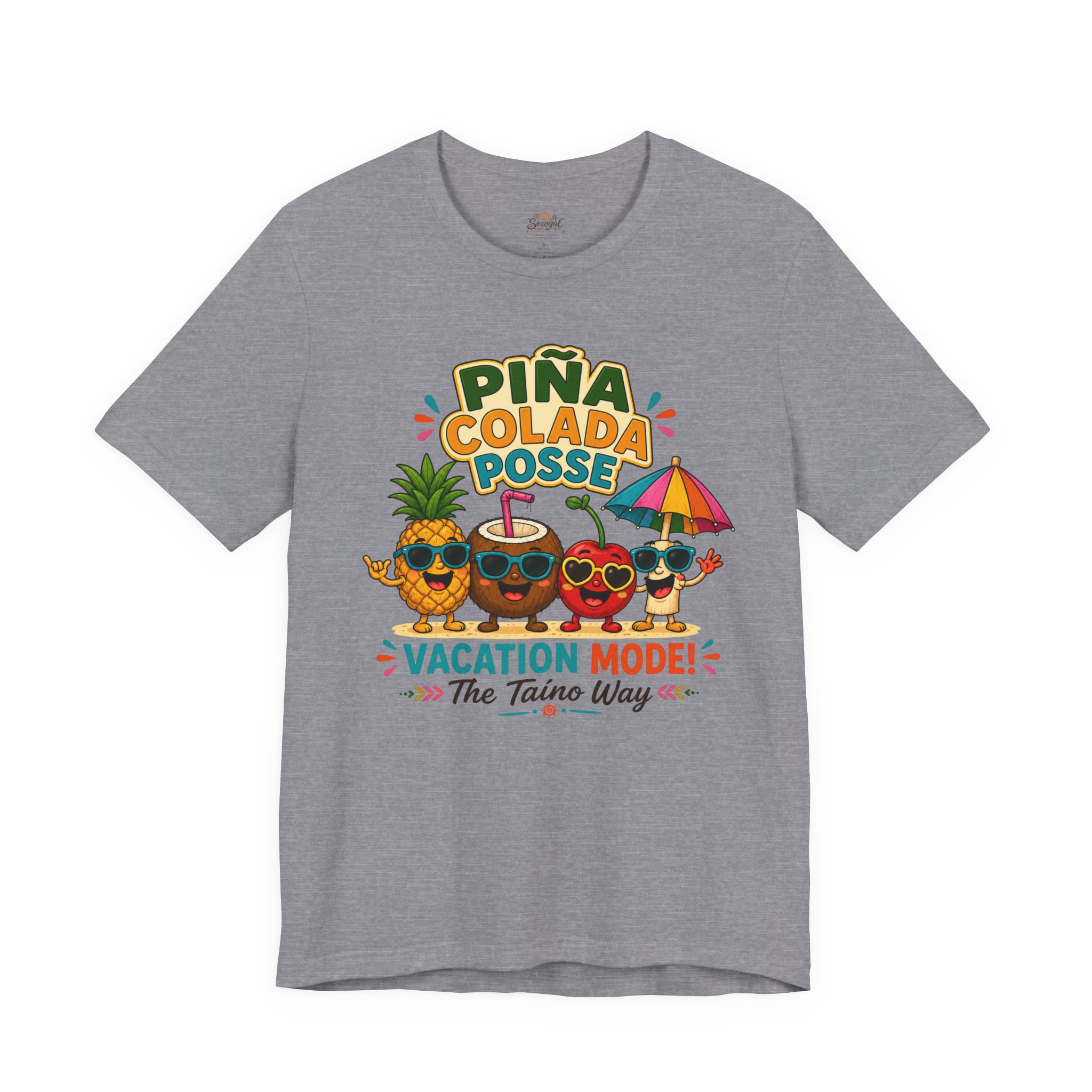 Piña Colada T-Shirt | Puerto Rican Vacation Mode Tropical Tee - Image 9