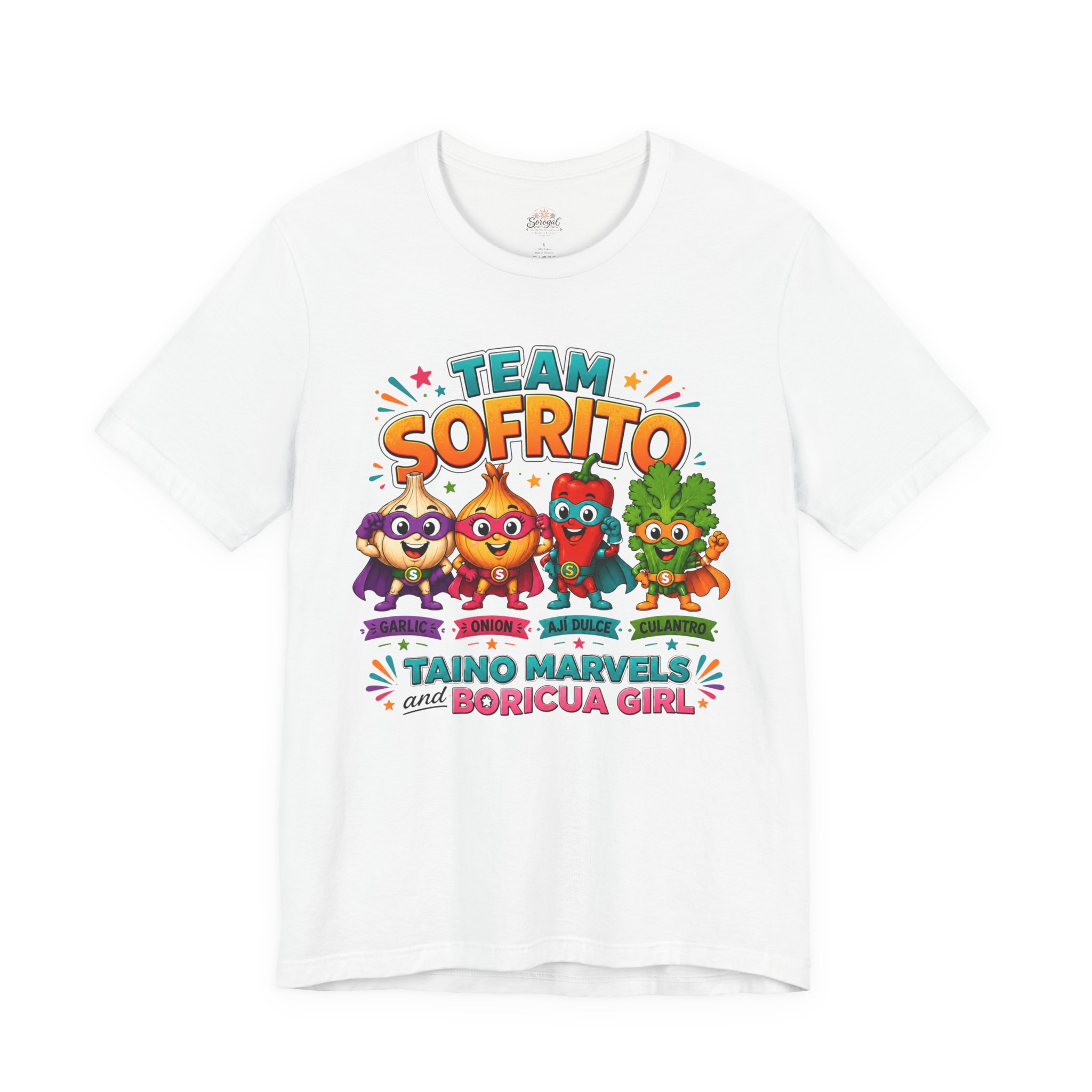 Team Sofrito | Boricua Girl Puerto Rican Food T-Shirt - Image 2