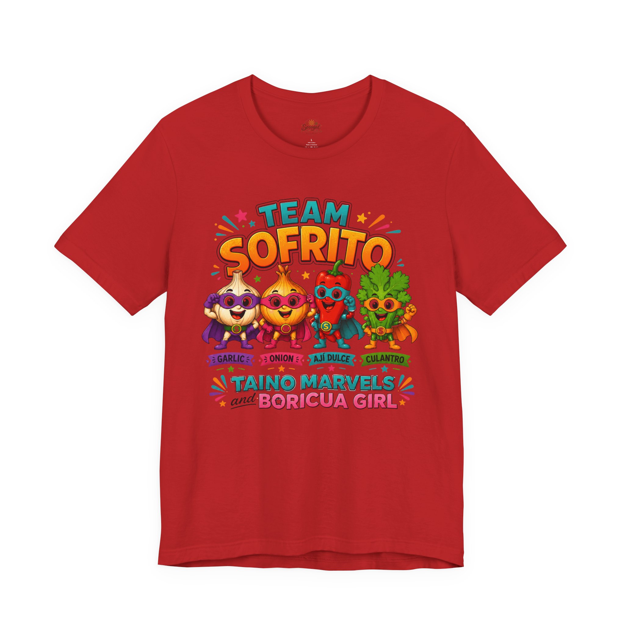 Team Sofrito | Boricua Girl Puerto Rican Food T-Shirt - Image 13