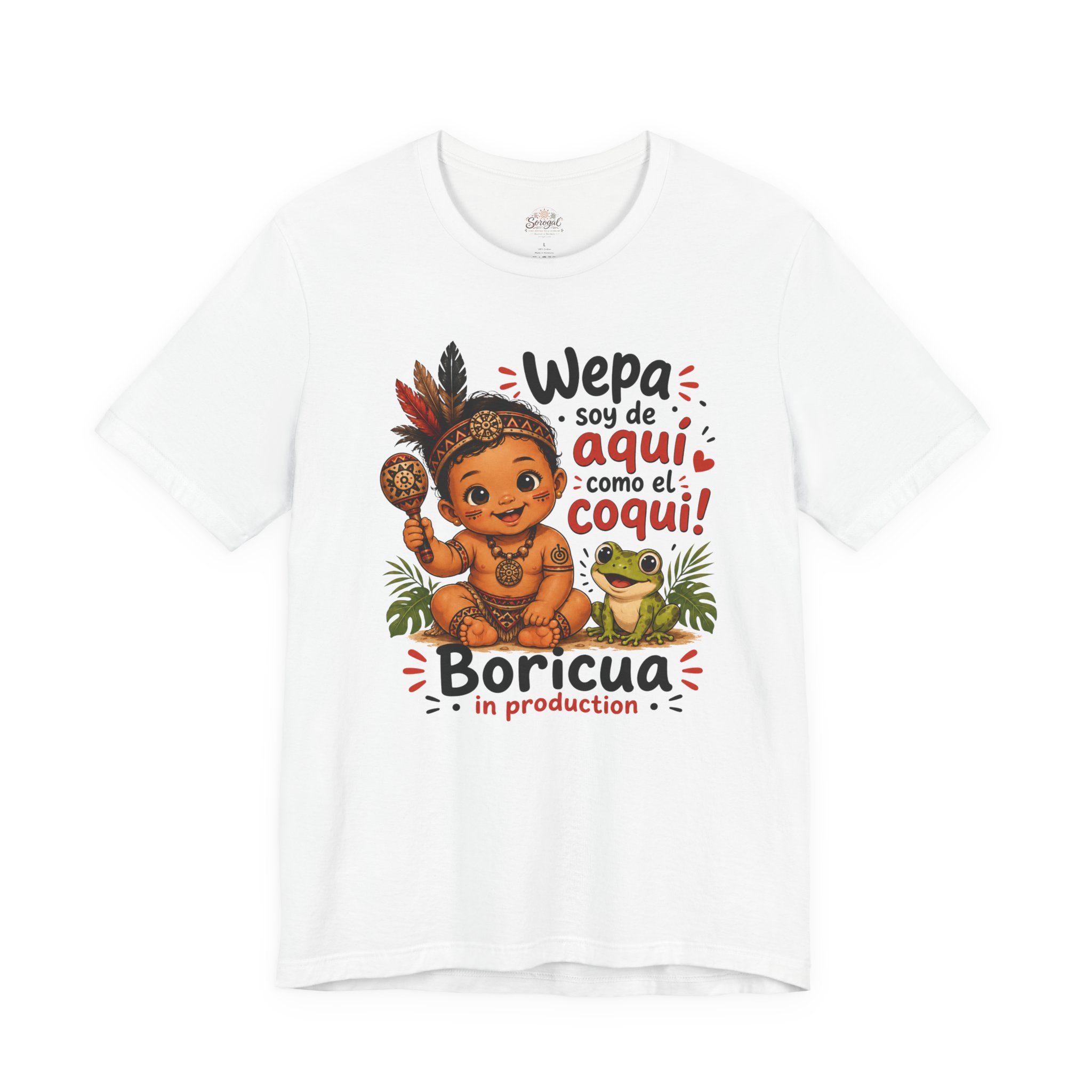 Boricua Baby Boy T-Shirt — Wepa Soy de Aquí Como el Coquí Tee - Image 2