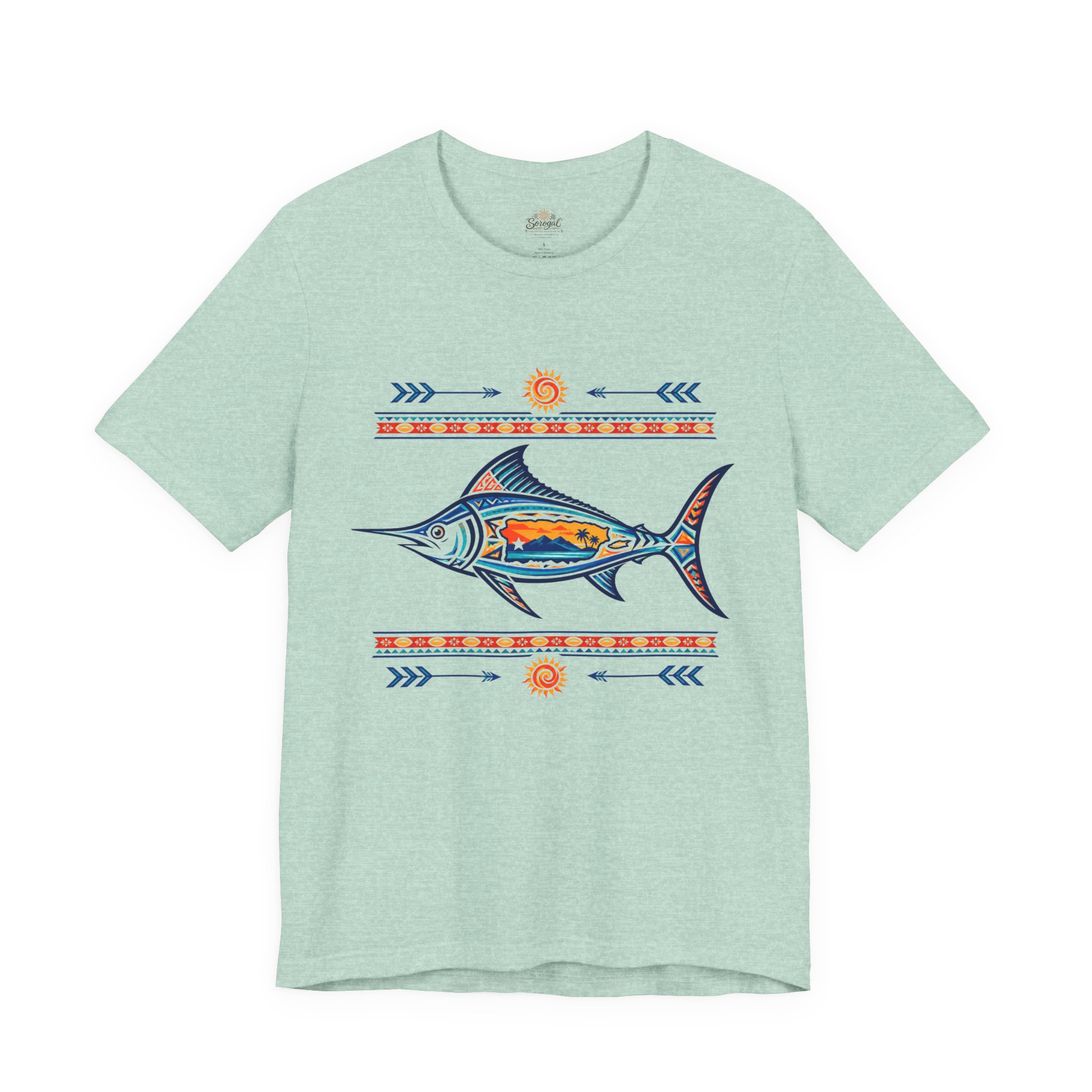 Puerto Rico Tuna Fish T-Shirt | Coastal Fishing Graphic Tee - Image 5
