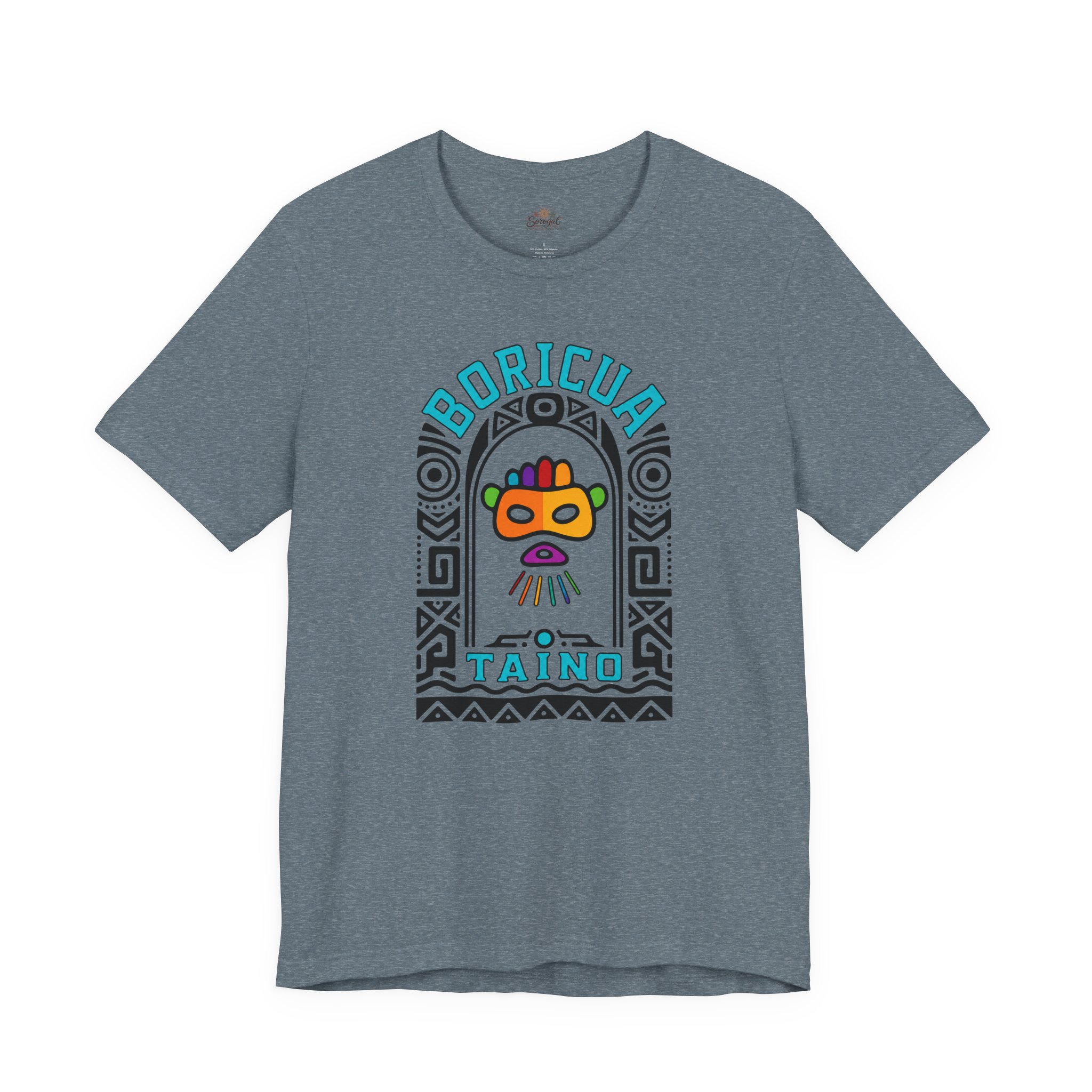 Boricua Taíno Mask T-Shirt — Puerto Rican Heritage Graphic Tee - Image 10