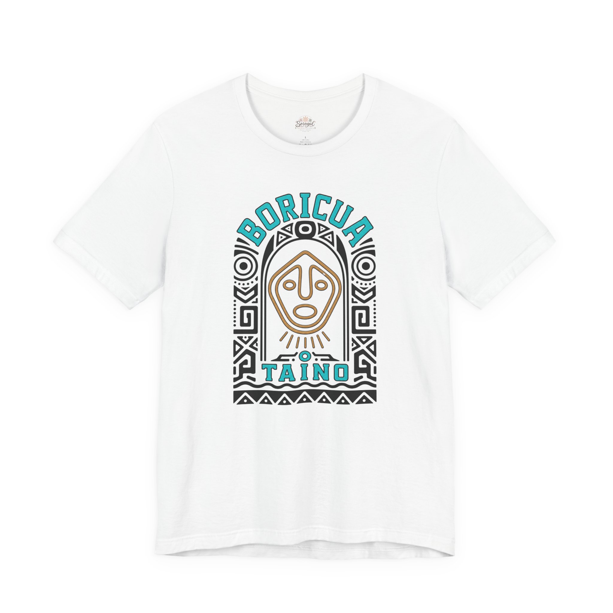 Boricua Taíno T-Shirt — Puerto Rican Heritage Tribal Symbol Tee - Image 2