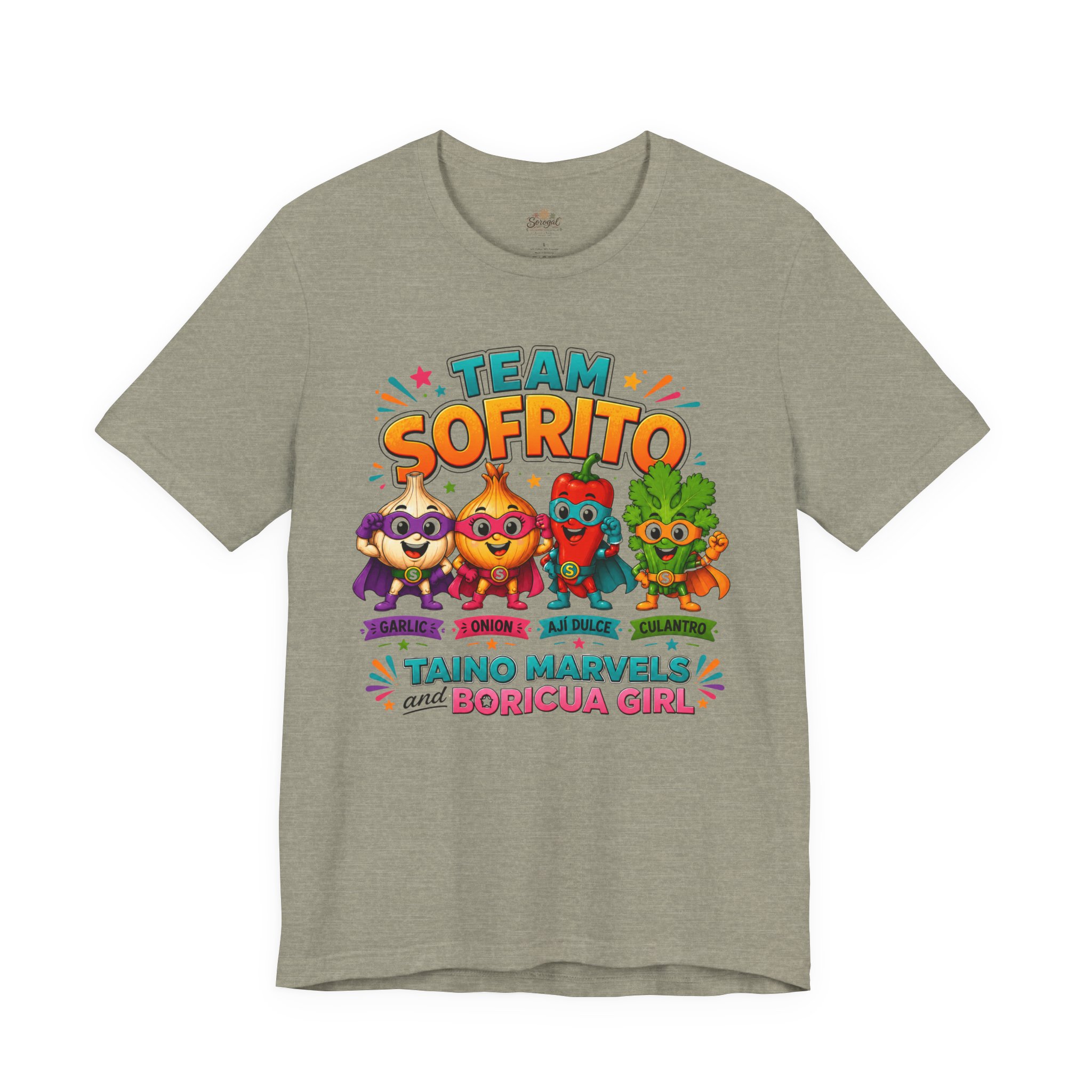 Team Sofrito | Boricua Girl Puerto Rican Food T-Shirt - Image 6