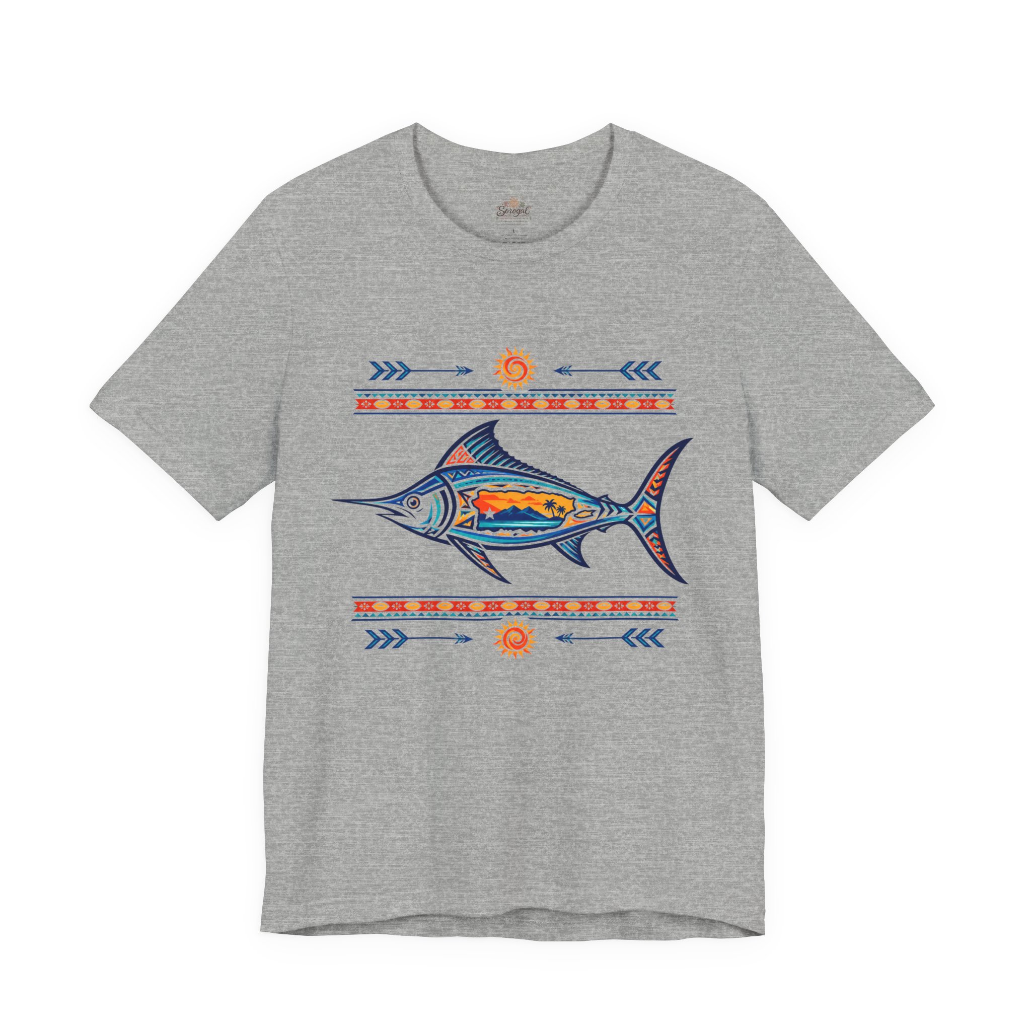 Puerto Rico Tuna Fish T-Shirt | Coastal Fishing Graphic Tee - Image 9