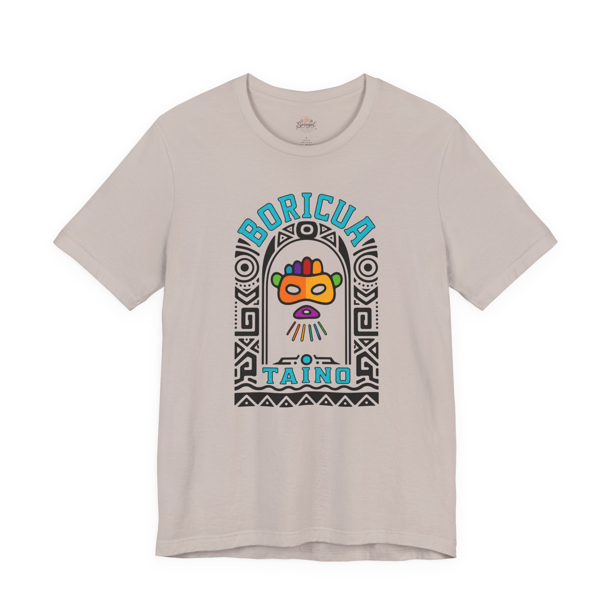 Boricua Taíno Mask T-Shirt — Puerto Rican Heritage Graphic Tee - Image 5