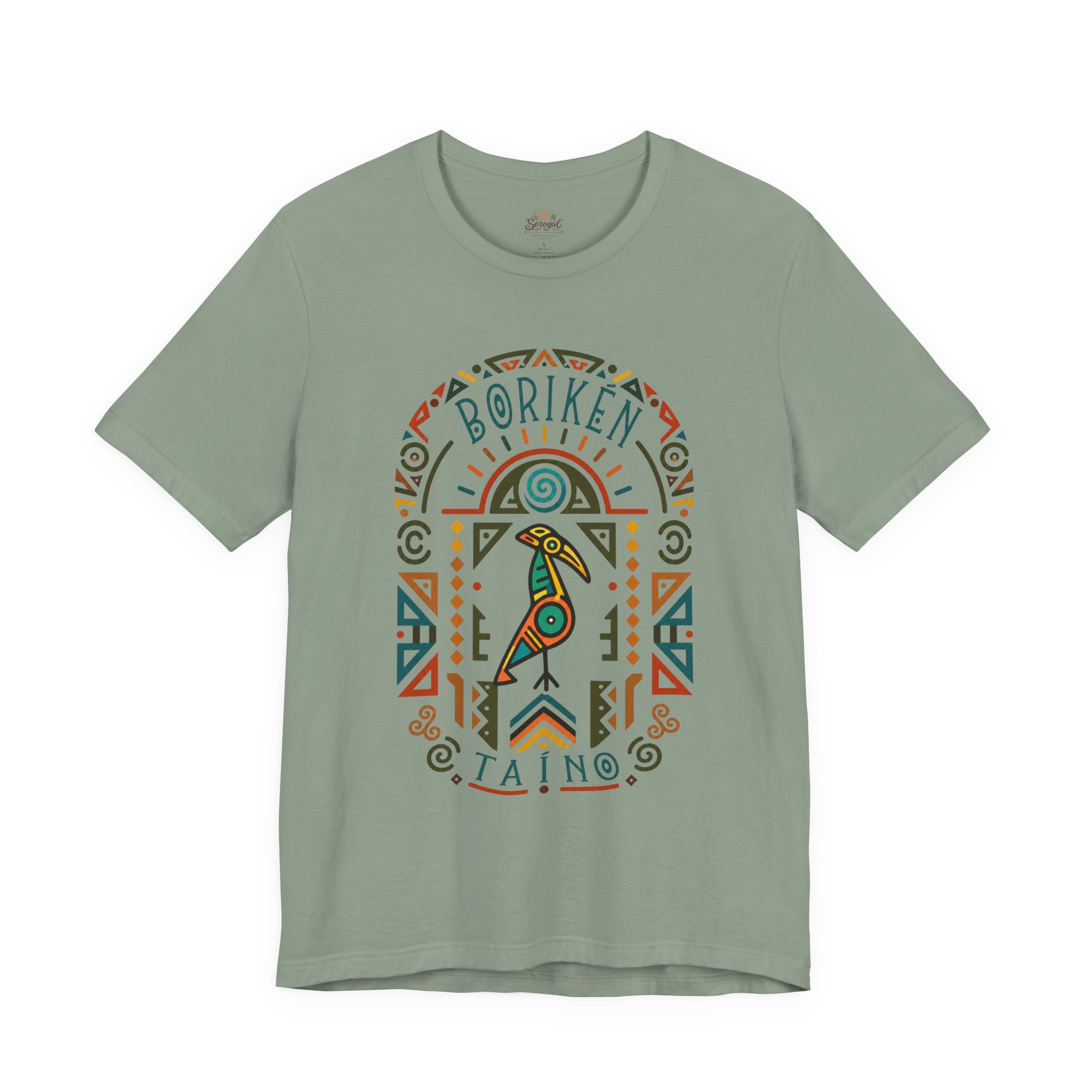 Borikén Taíno Tribal Bird Graphic Tee – Puerto Rican Heritage T-Shirt - Image 8