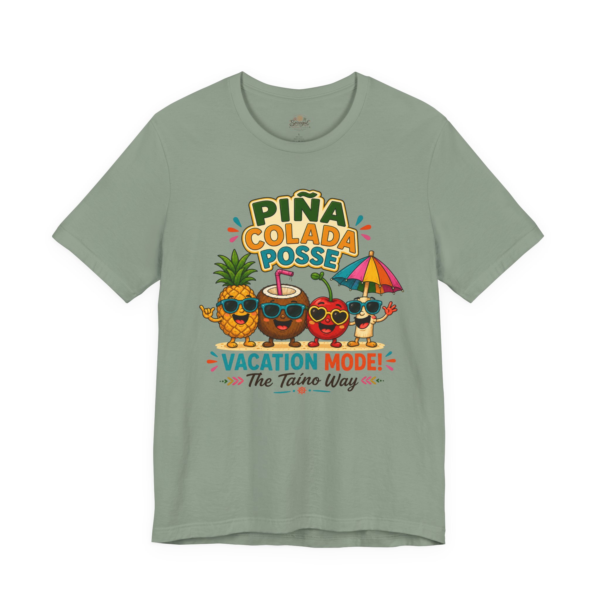 Piña Colada T-Shirt | Puerto Rican Vacation Mode Tropical Tee - Image 6