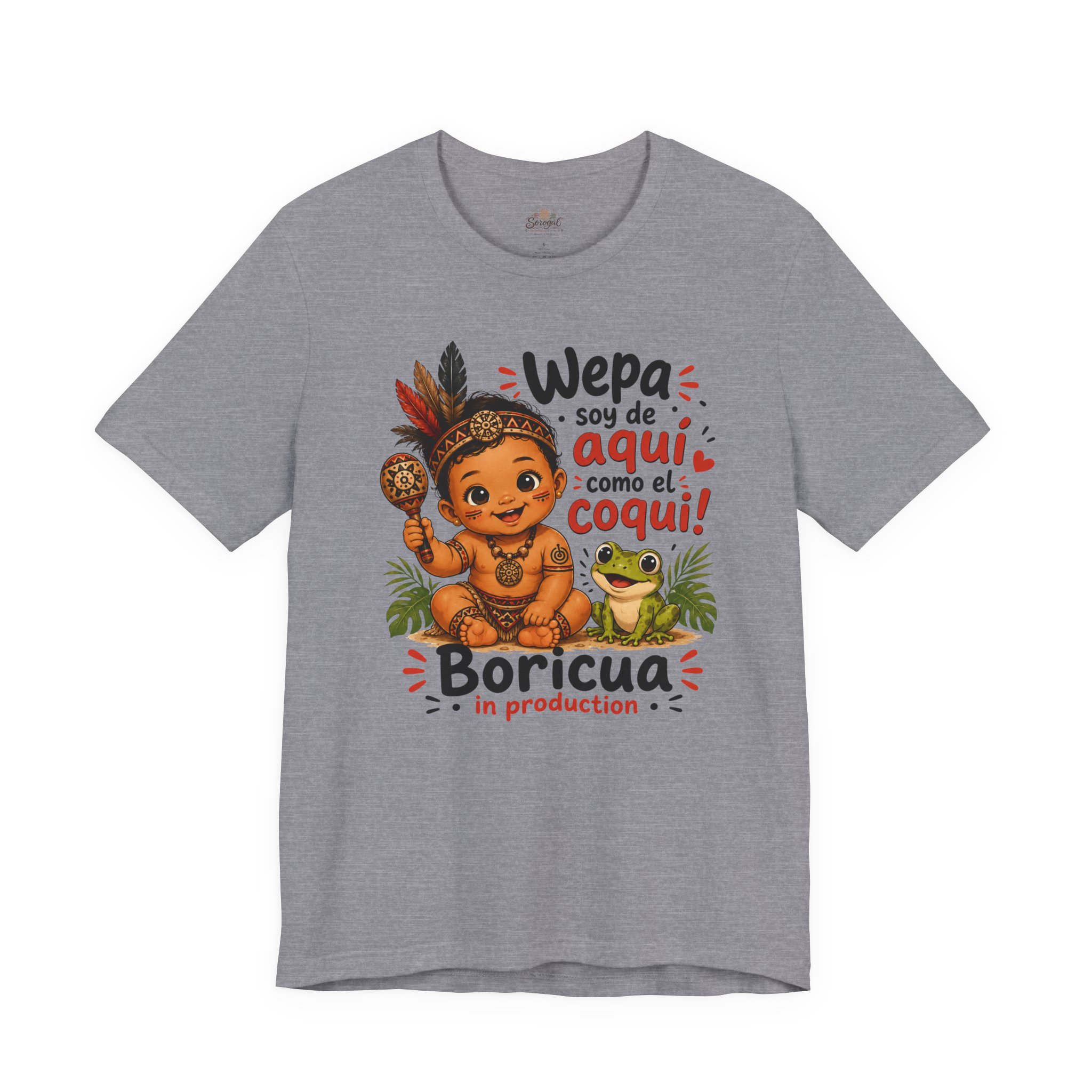 Boricua Baby Boy T-Shirt — Wepa Soy de Aquí Como el Coquí Tee - Image 8