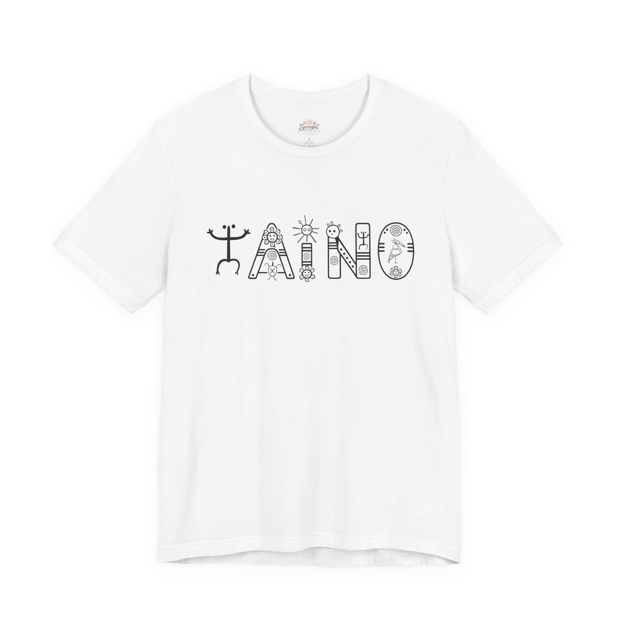 Taíno Tribal Glyphs T-Shirt — Puerto Rican Heritage Graphic Tee - Image 2