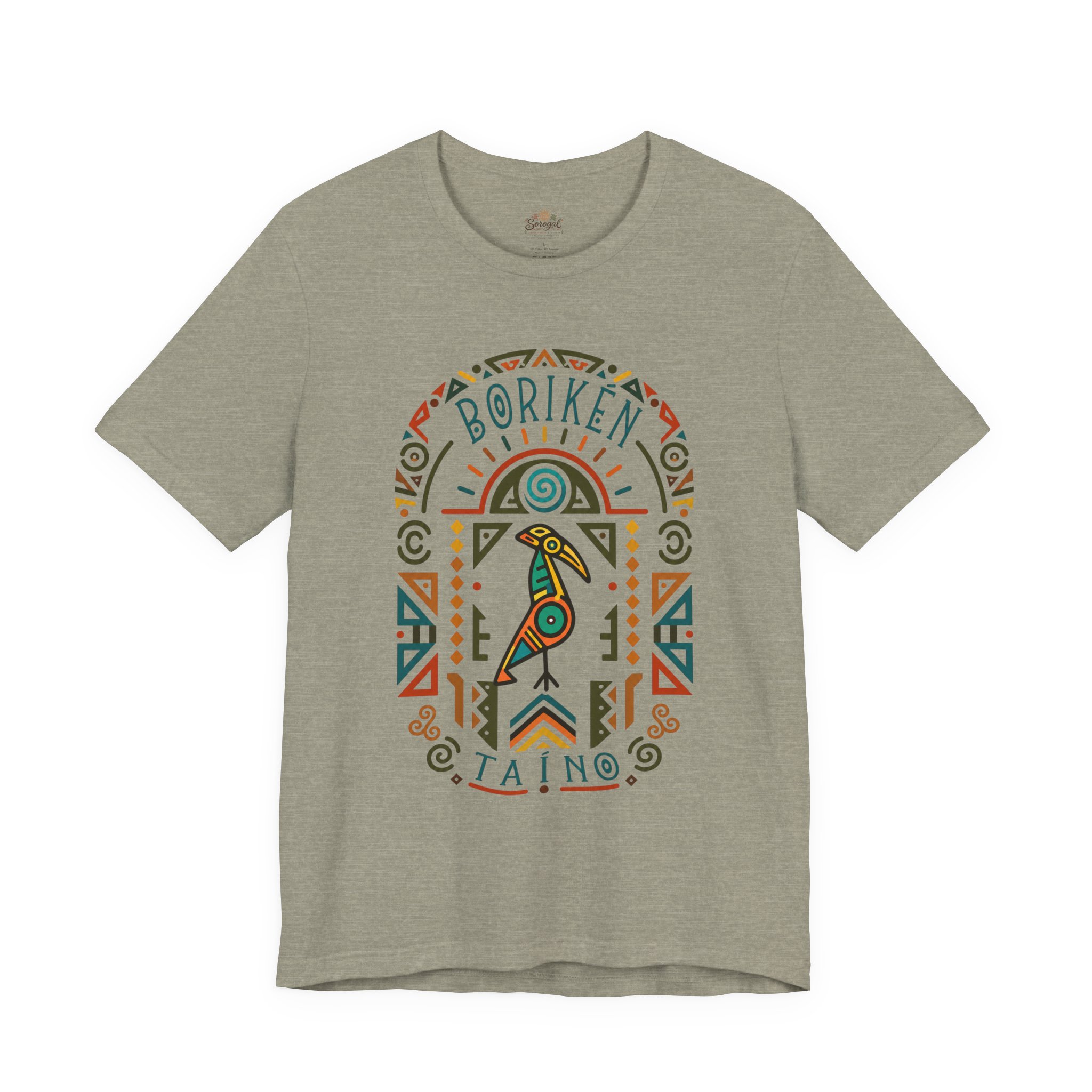Borikén Taíno Tribal Bird Graphic Tee – Puerto Rican Heritage T-Shirt - Image 6