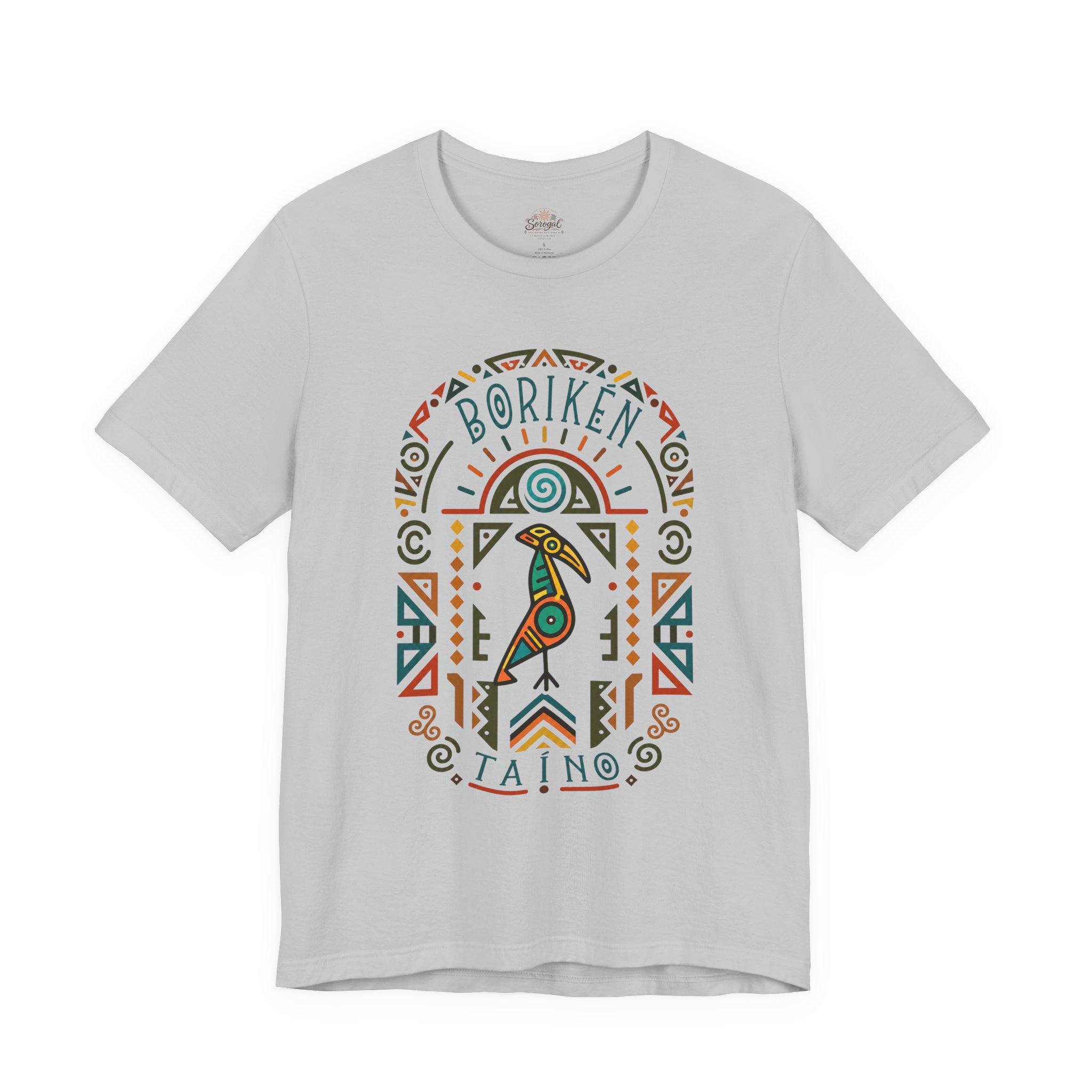 Borikén Taíno Tribal Bird Graphic Tee – Puerto Rican Heritage T-Shirt - Image 3