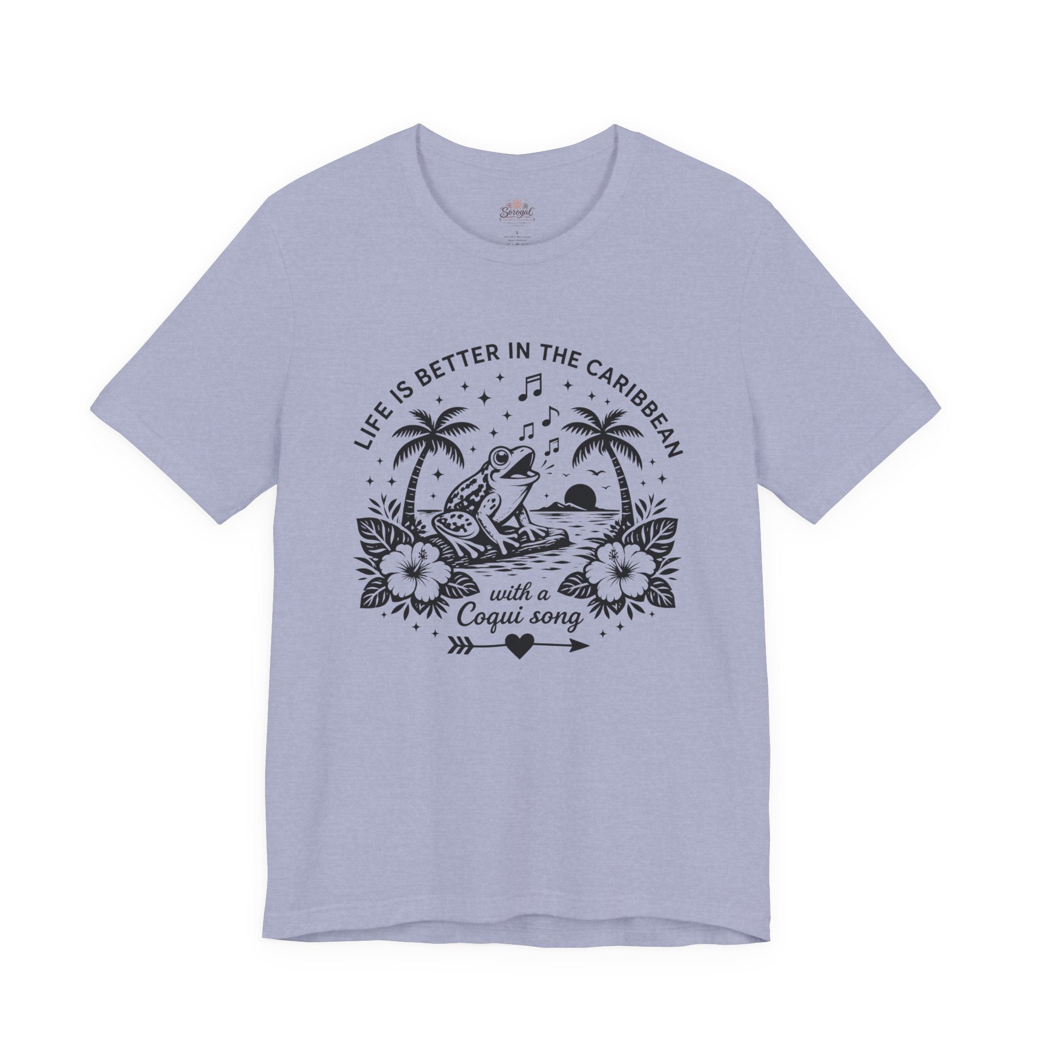 Coquí Song T-Shirt | Life Is Better in the Caribbean Tee - Image 6