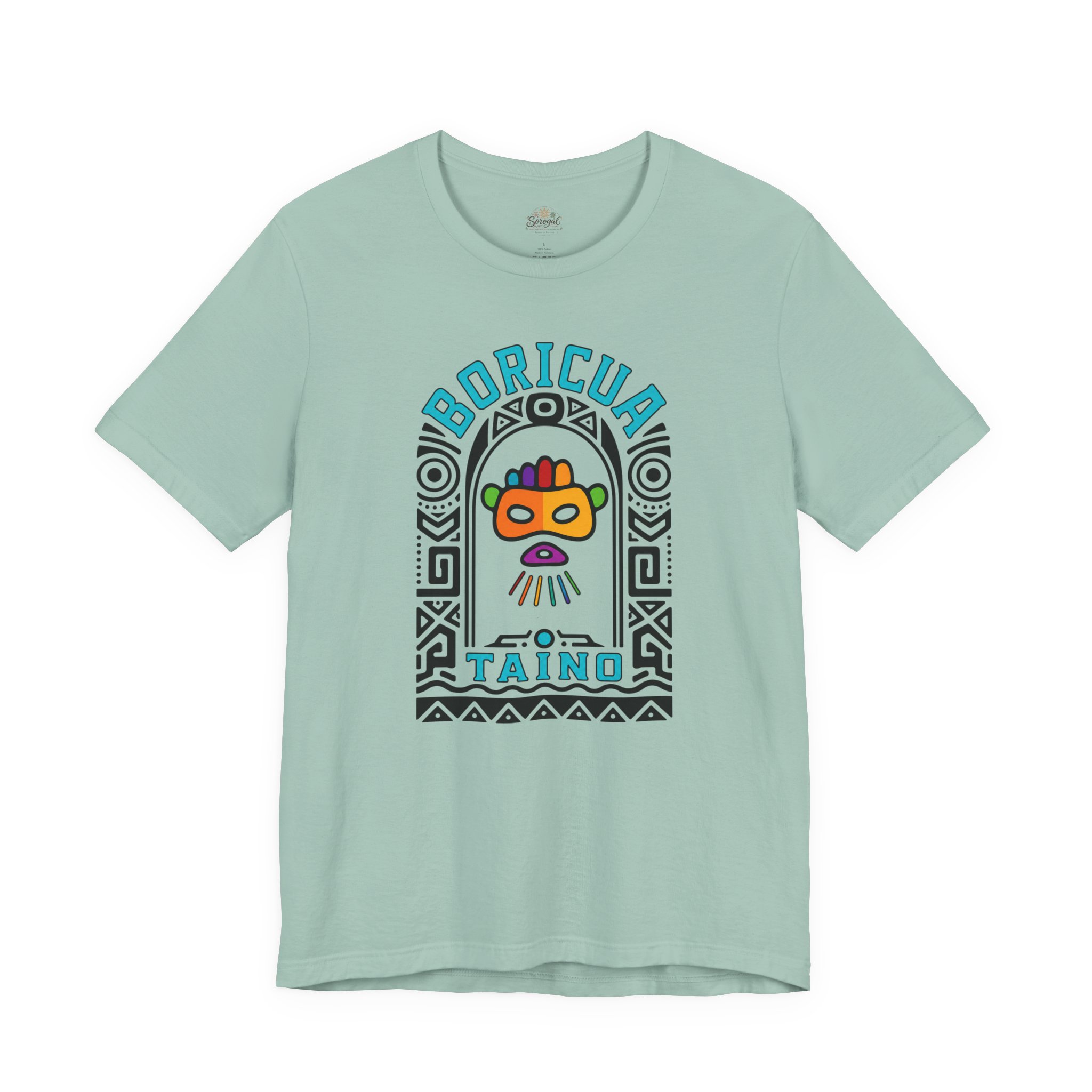 Boricua Taíno Mask T-Shirt — Puerto Rican Heritage Graphic Tee - Image 7