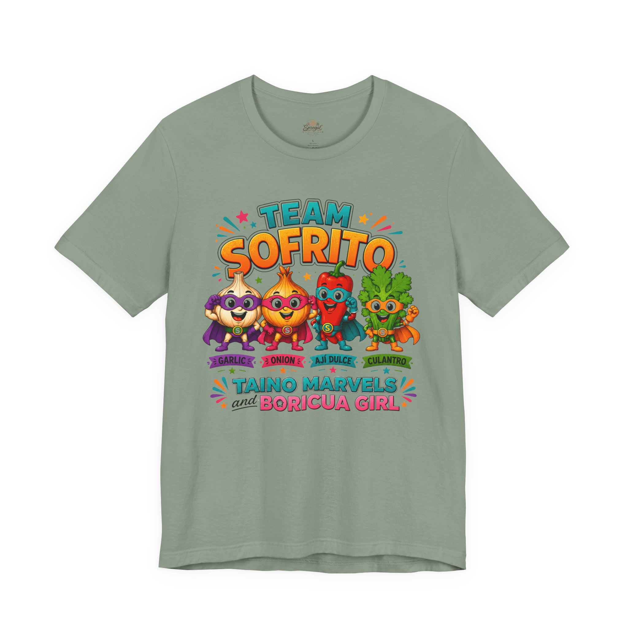 Team Sofrito | Boricua Girl Puerto Rican Food T-Shirt - Image 8