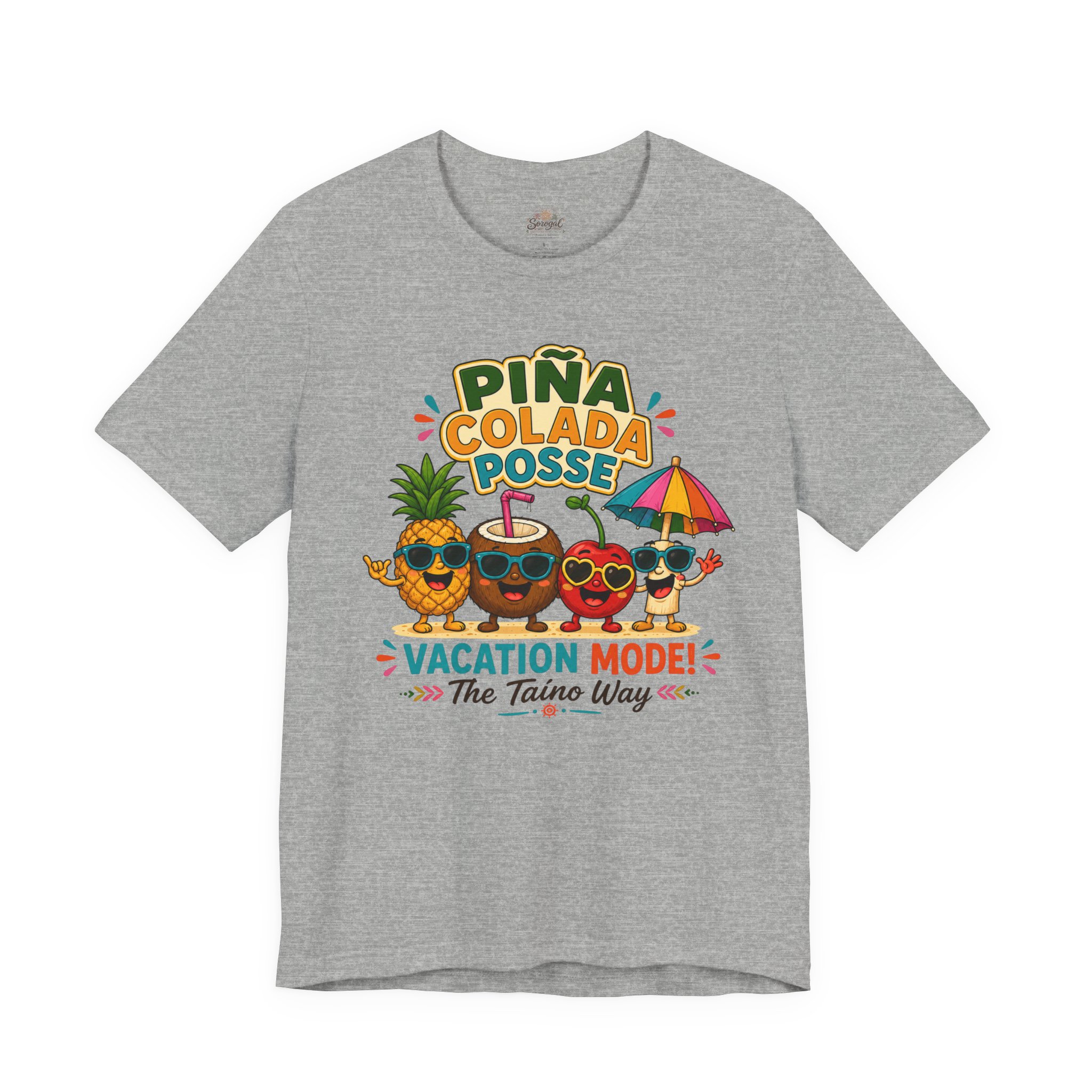 Piña Colada T-Shirt | Puerto Rican Vacation Mode Tropical Tee - Image 7