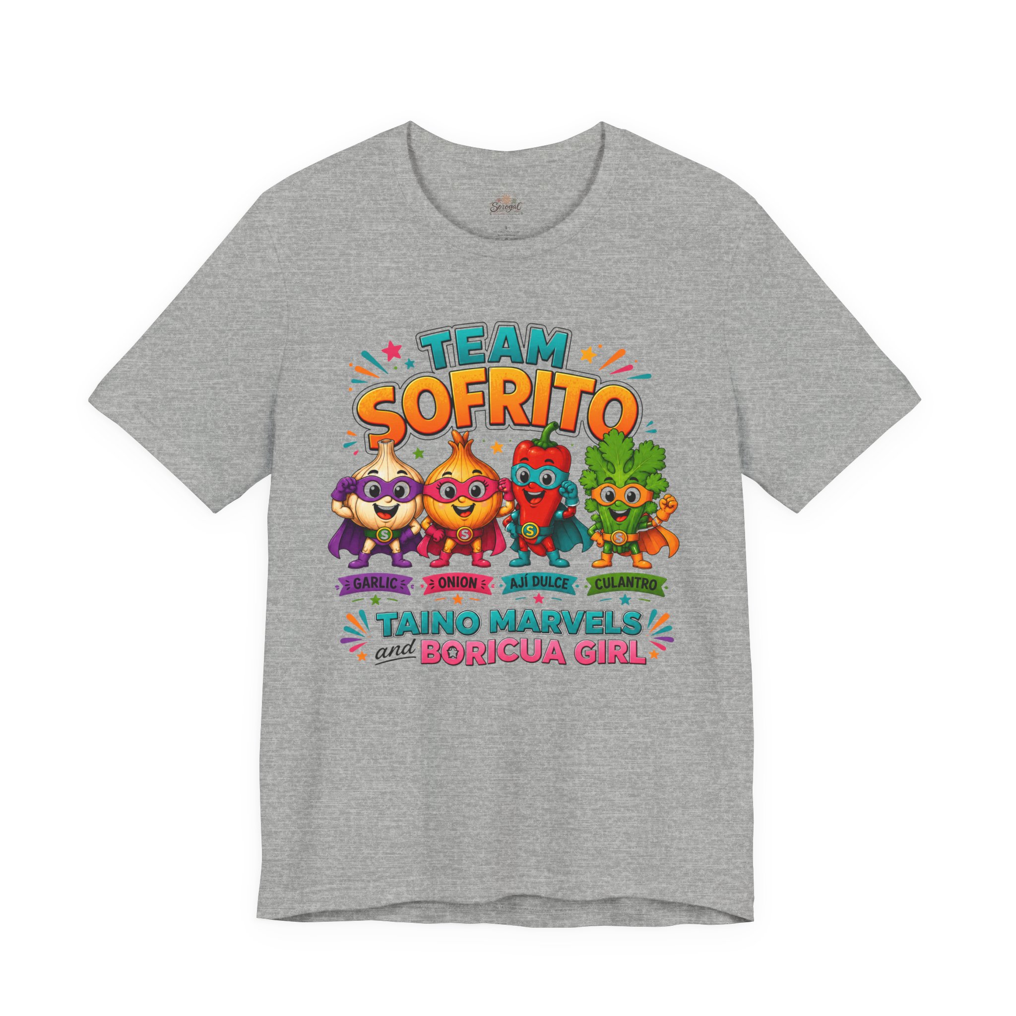 Team Sofrito | Boricua Girl Puerto Rican Food T-Shirt - Image 9