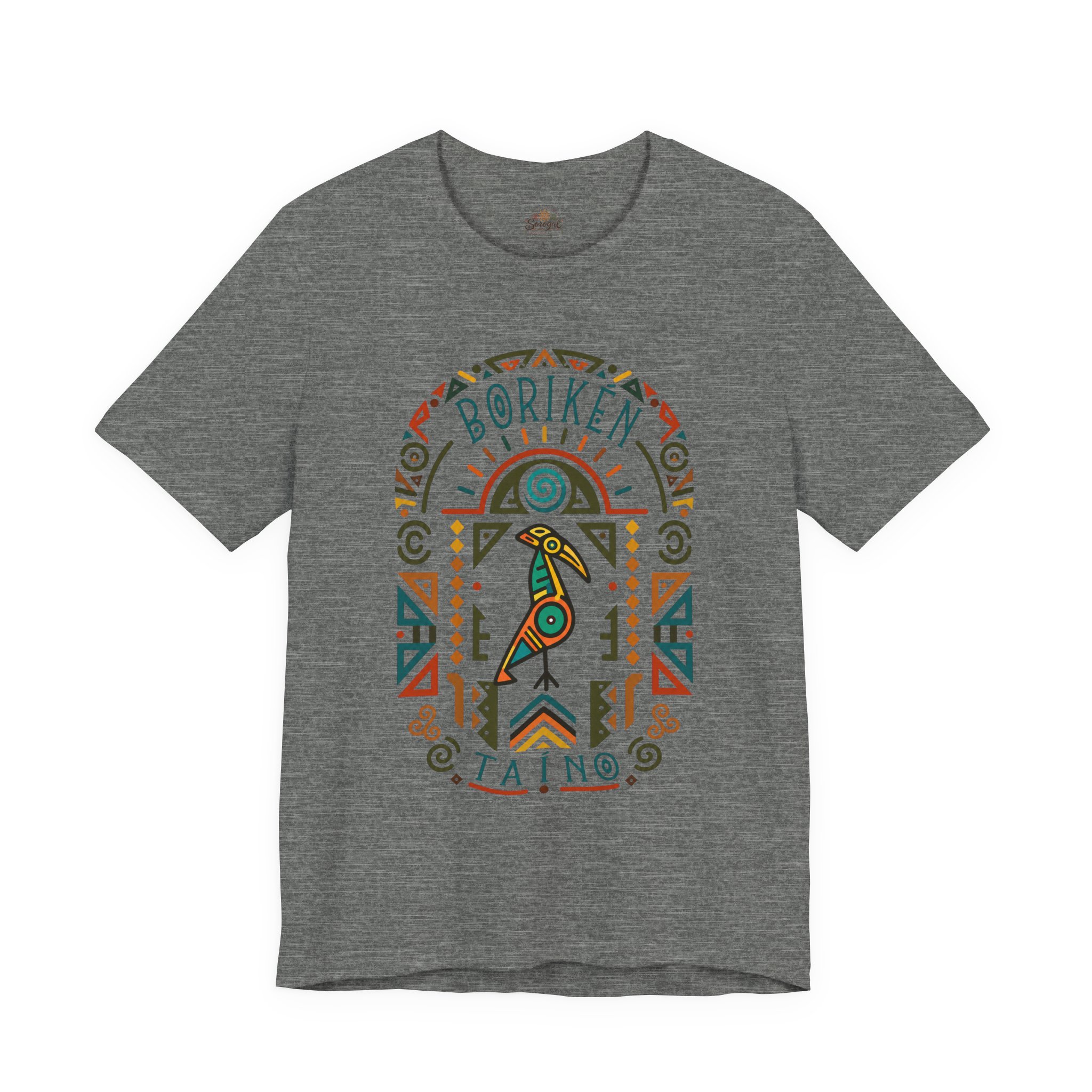 Borikén Taíno Tribal Bird Graphic Tee – Puerto Rican Heritage T-Shirt - Image 5