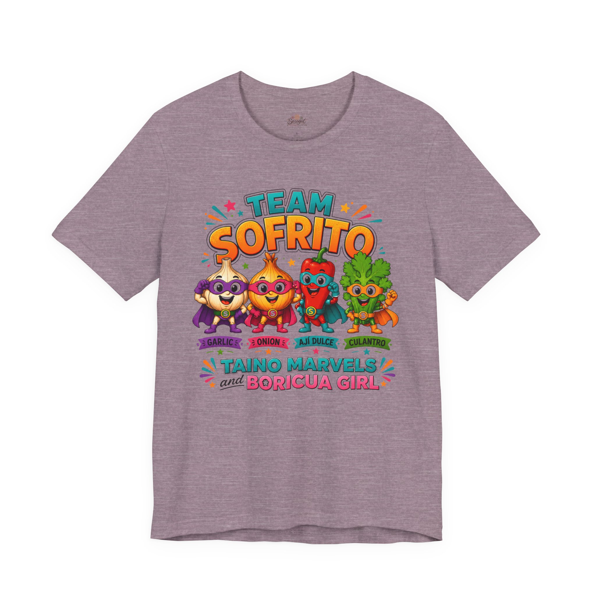 Team Sofrito | Boricua Girl Puerto Rican Food T-Shirt - Image 12
