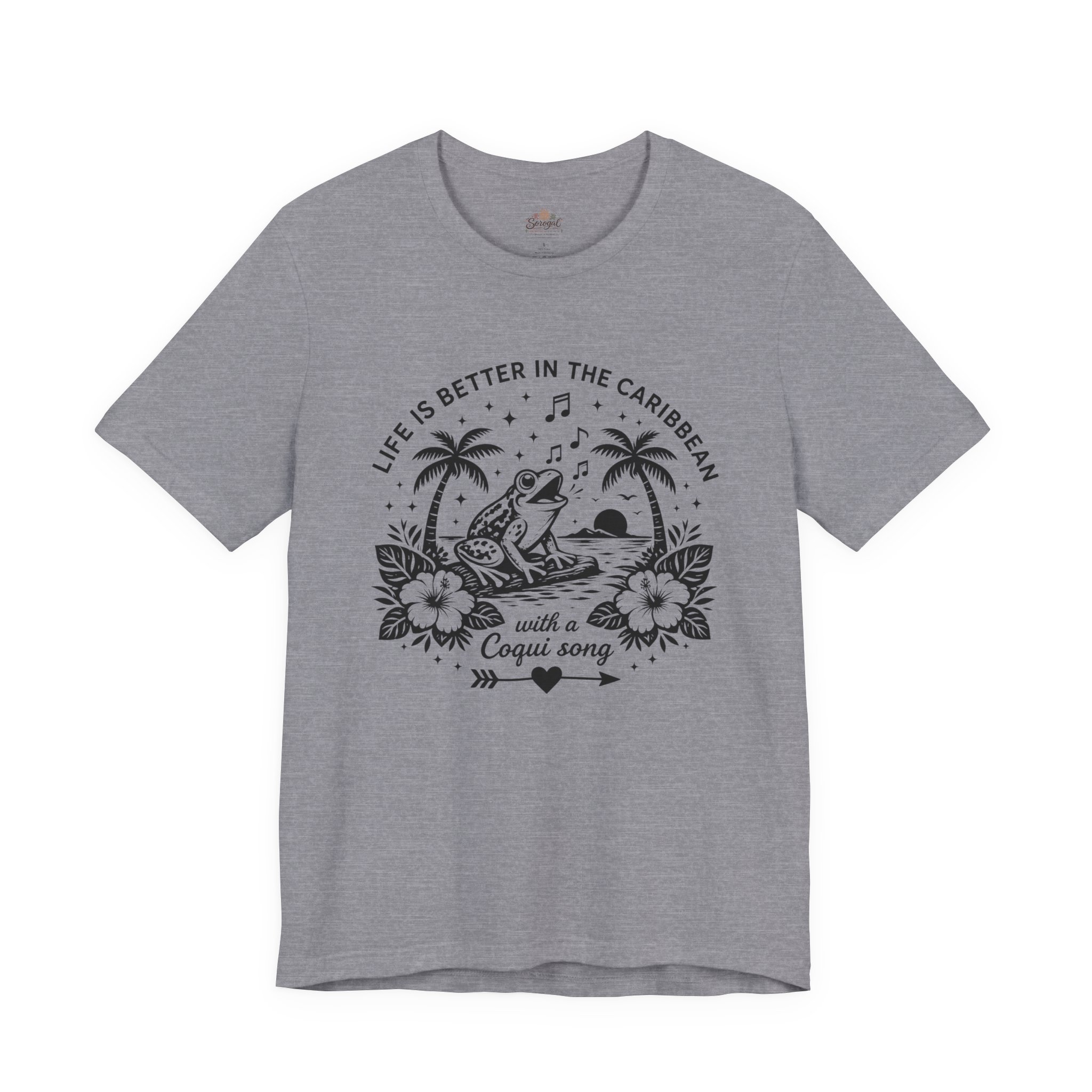 Coquí Song T-Shirt | Life Is Better in the Caribbean Tee - Image 7