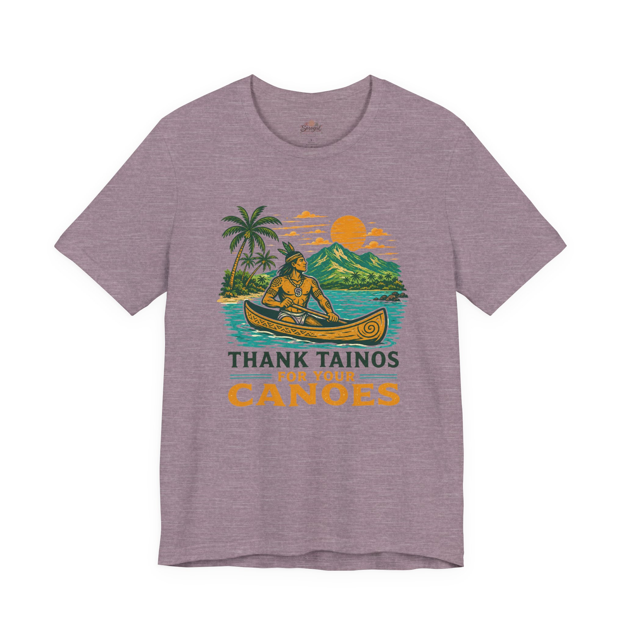 Taino Canoe T-Shirt – Thank Tainos for Your Canoes Heritage Tee - Image 10