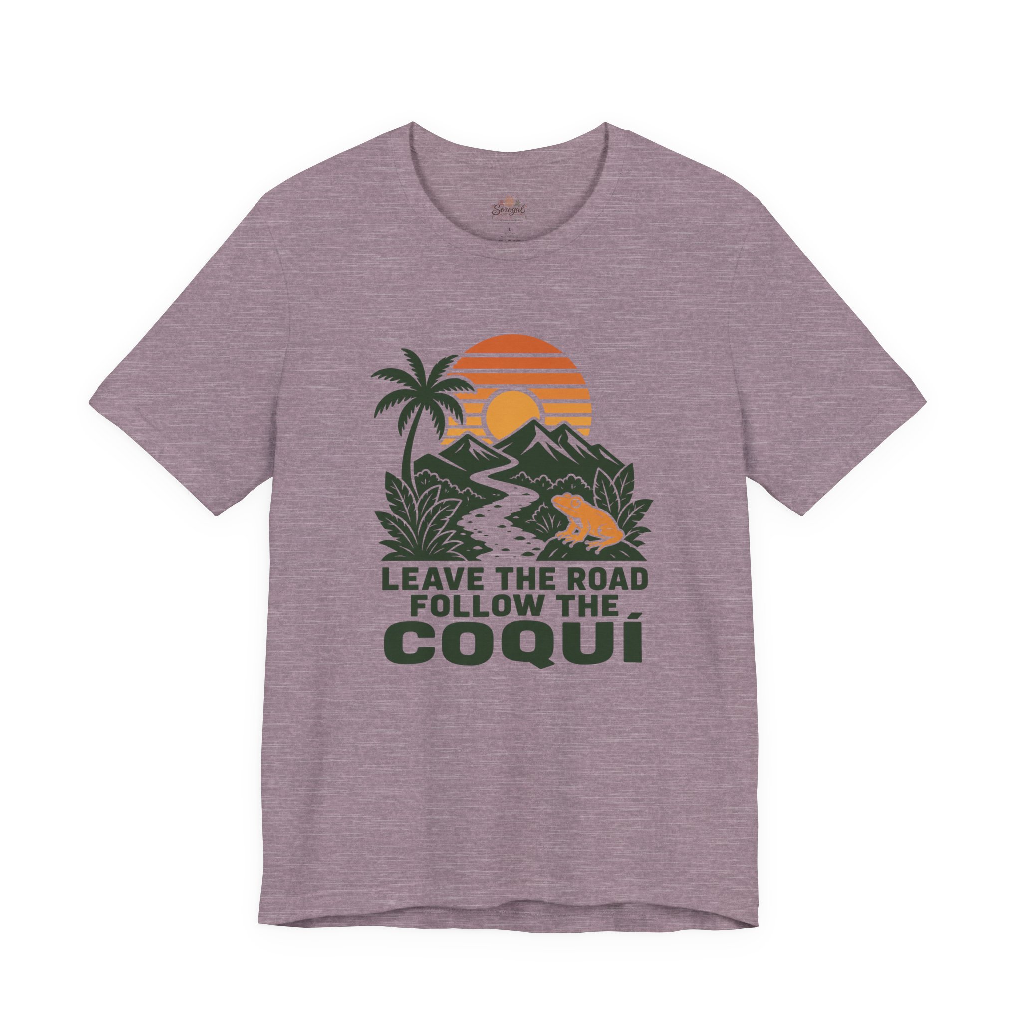 Coquí Sunset T-Shirt – Leave the Road Follow the Coquí Nature Tee - Image 9