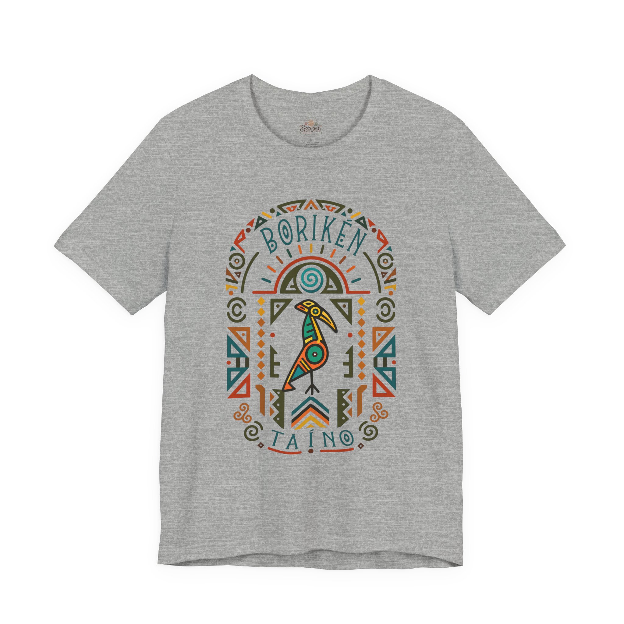 Borikén Taíno Tribal Bird Graphic Tee – Puerto Rican Heritage T-Shirt - Image 9