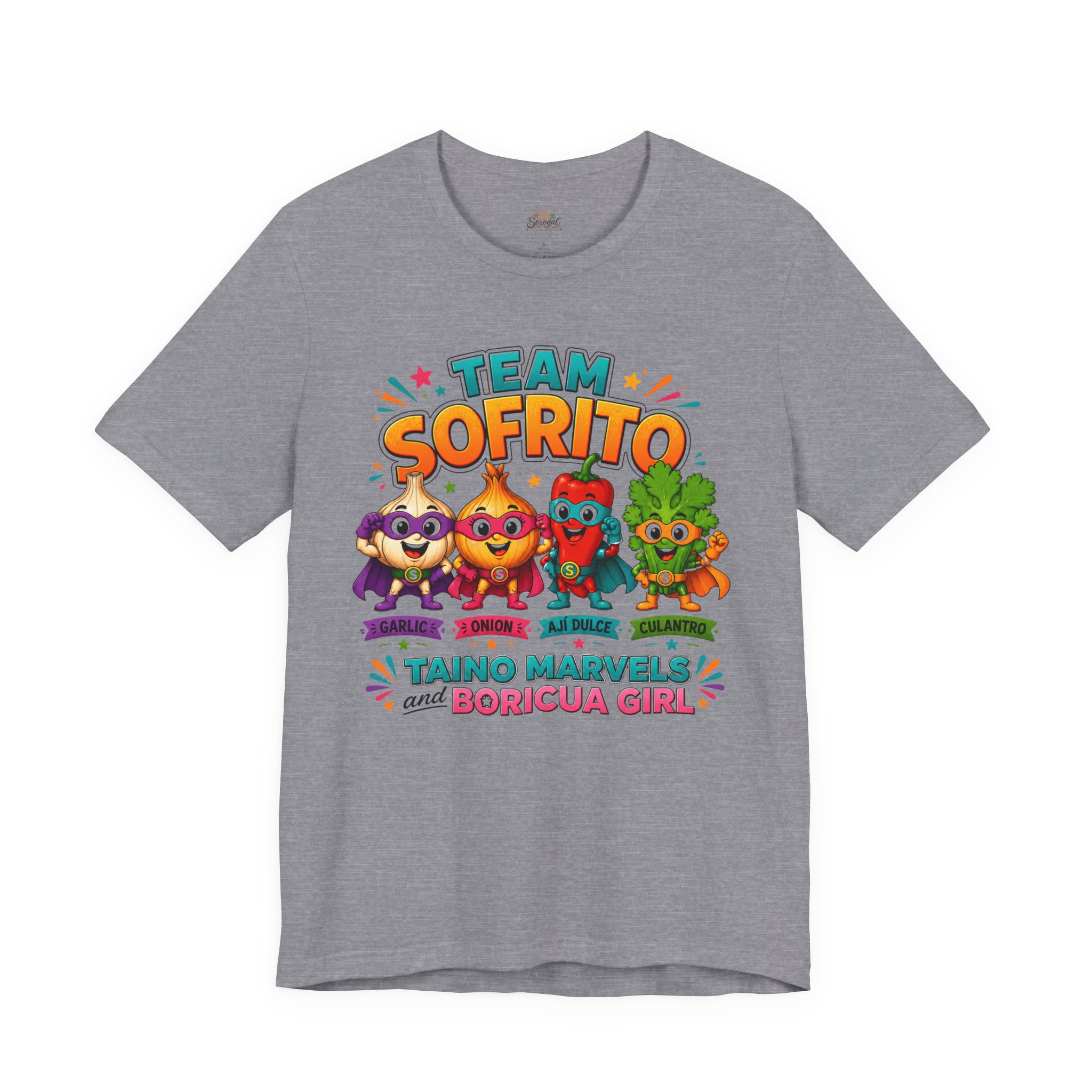 Team Sofrito | Boricua Girl Puerto Rican Food T-Shirt - Image 10