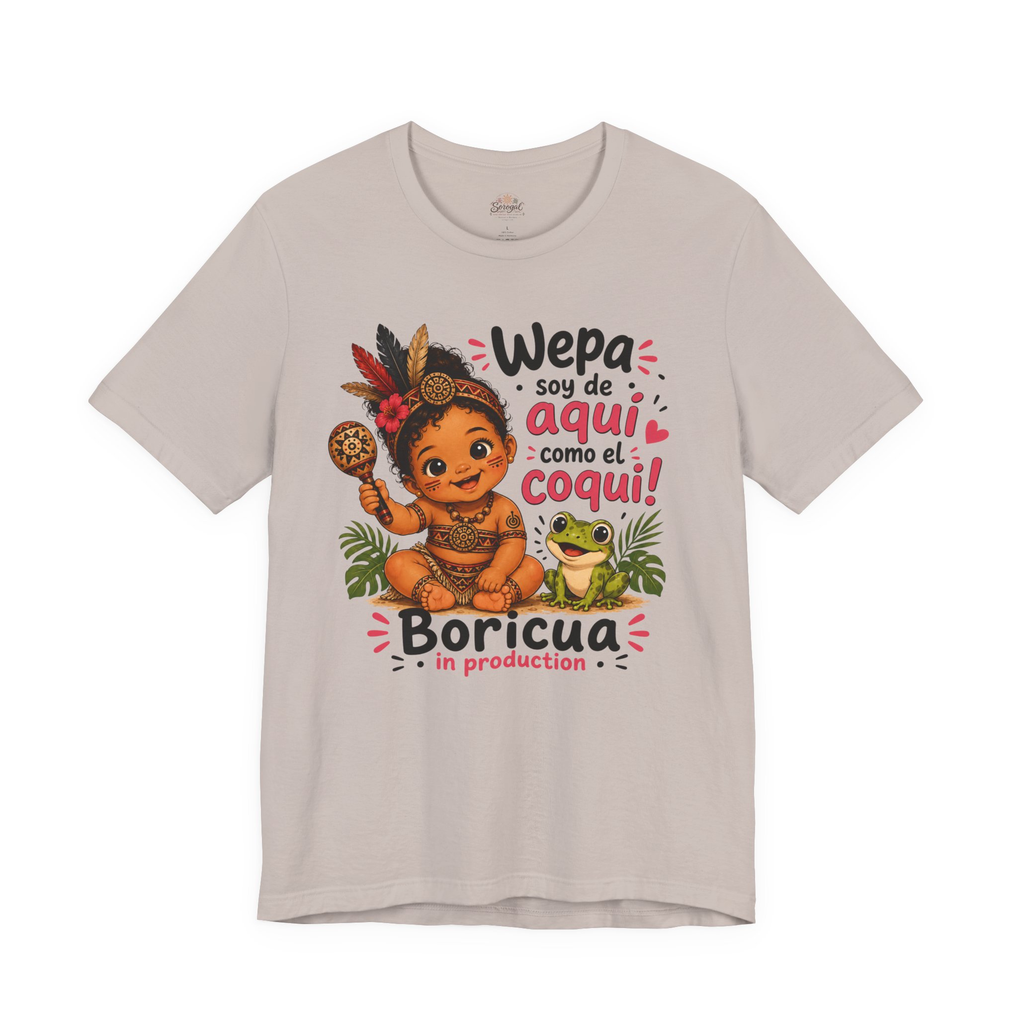Boricua in Production T-Shirt — Puerto Rican Pregnancy Announcement Tee - Image 5