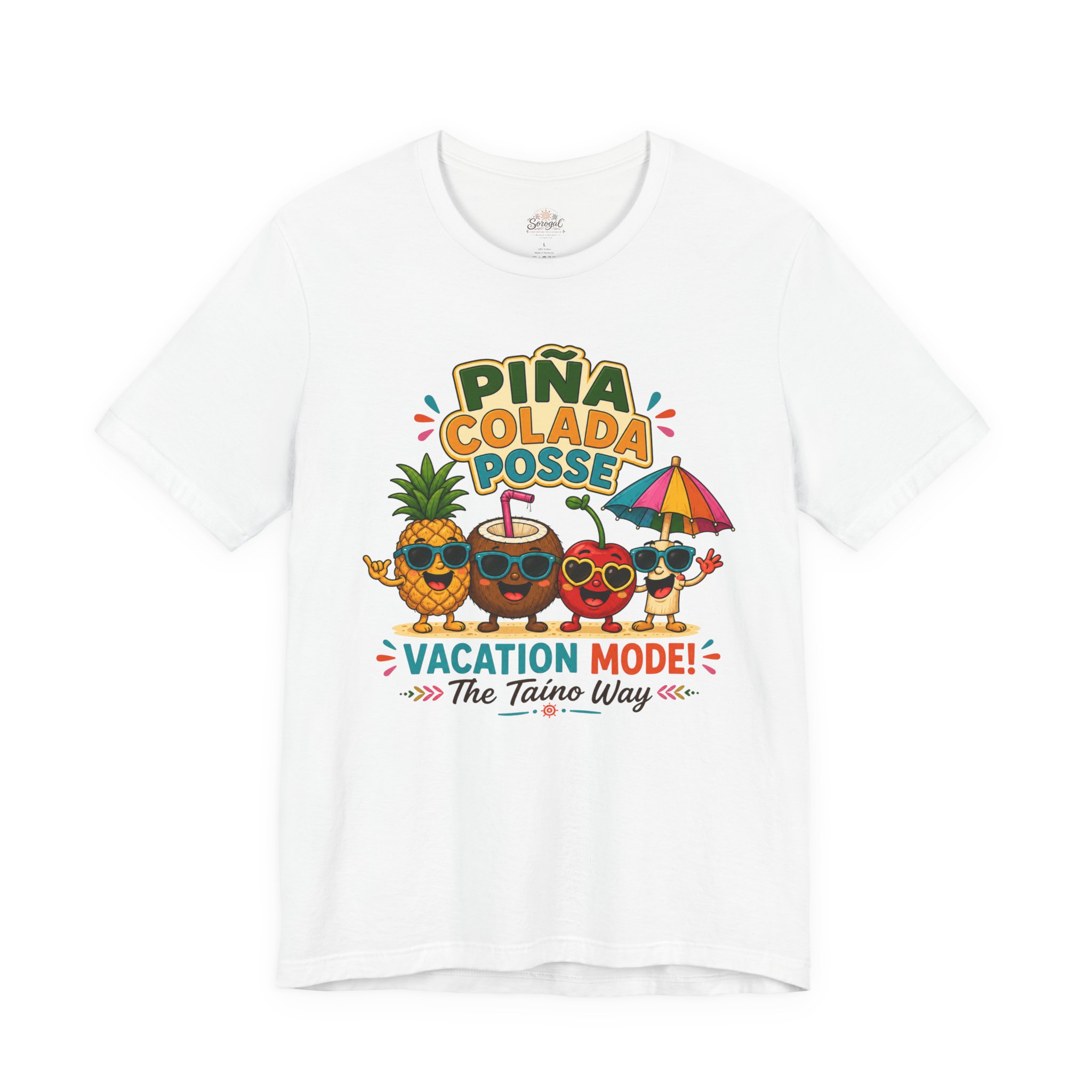 Piña Colada T-Shirt | Puerto Rican Vacation Mode Tropical Tee - Image 2