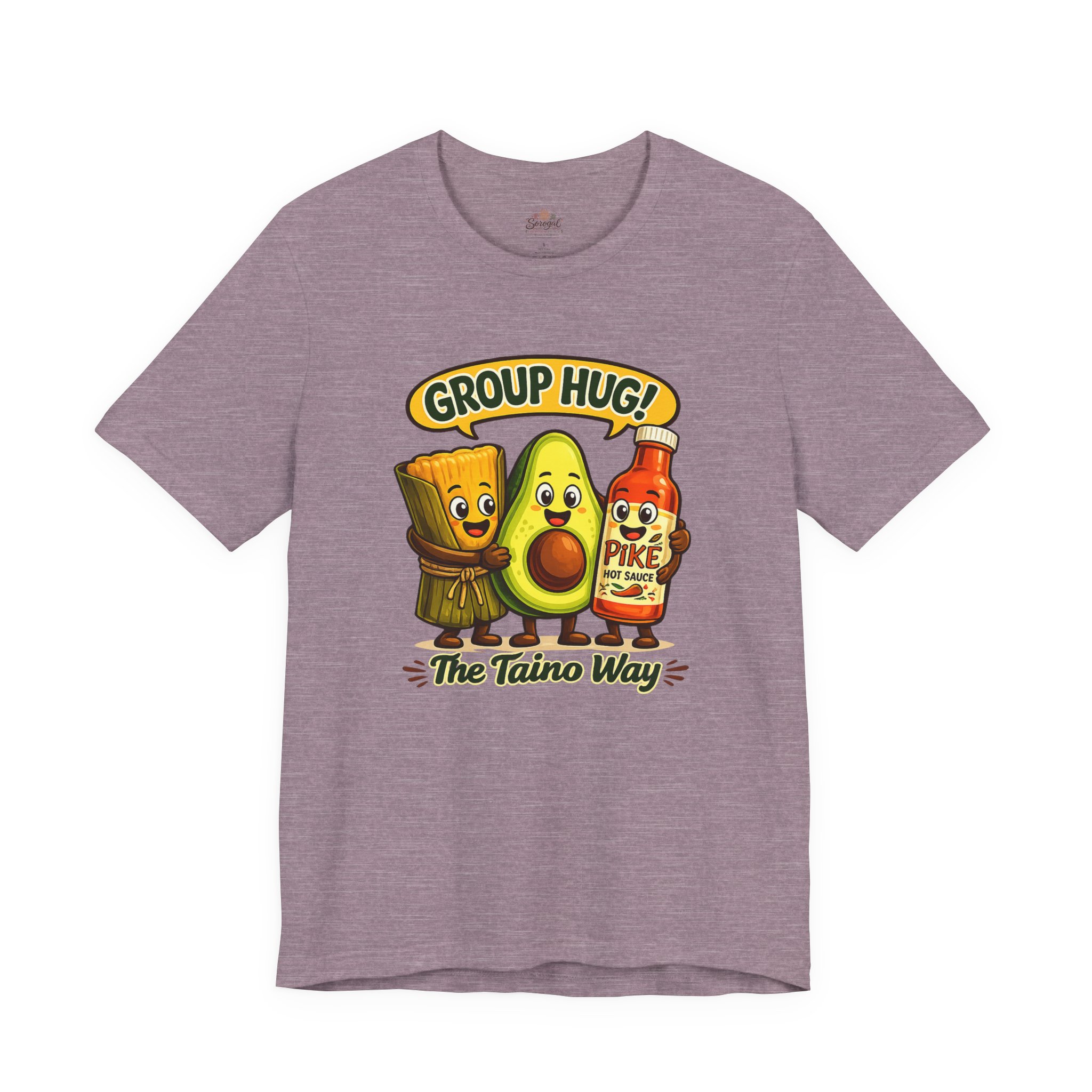 Puerto Rican Food T-Shirt | Group Hug! The Taíno Way Tee - Image 11